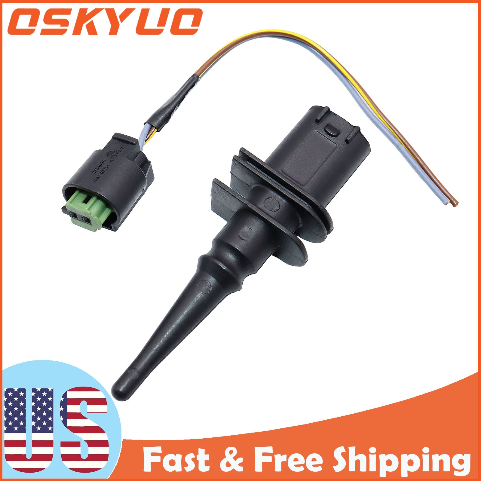 Outside Ambient Air Temperature Sensor & Connector Pigtail For BMW E60 530i