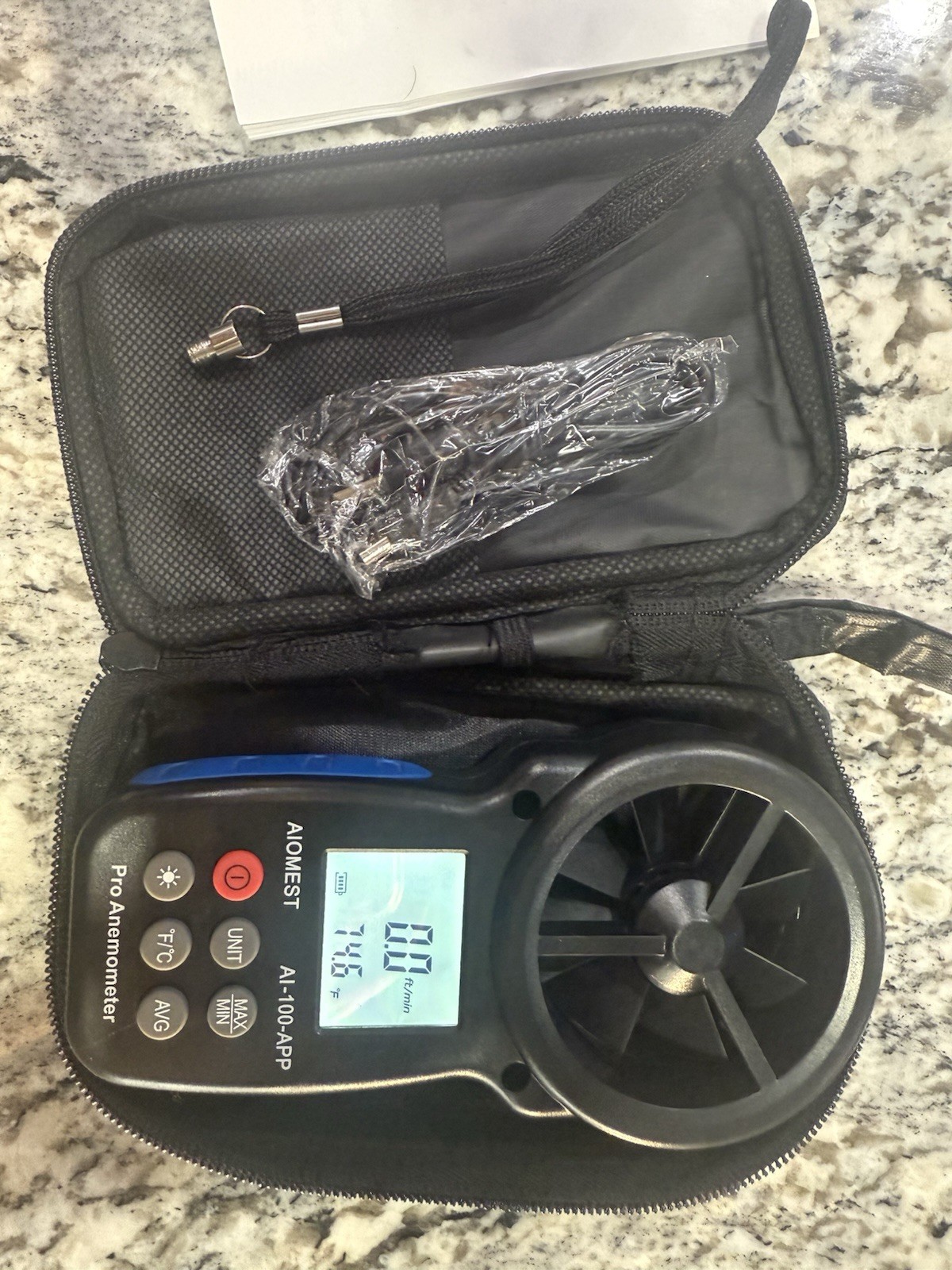 AIOMEST AI-100 Pro Anemometer Handheld Digital
