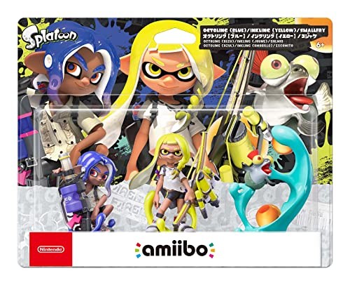 Nintend amiibo Splatoon 3  Triple Set Inkling Yellow Octoling Blue Smallfry  New