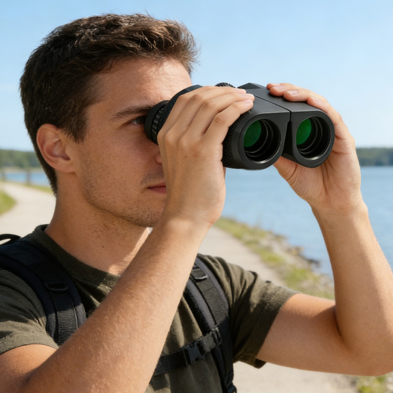 20x25 Compact Binoculars, Portable High-definition Binoculars, Easy-focus Binocu