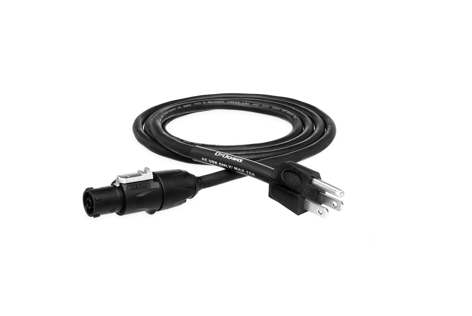 Hosa PRXN-110, Power Cord with REAN Power X and Hosa NEMA 5-15P Connectors - 10'