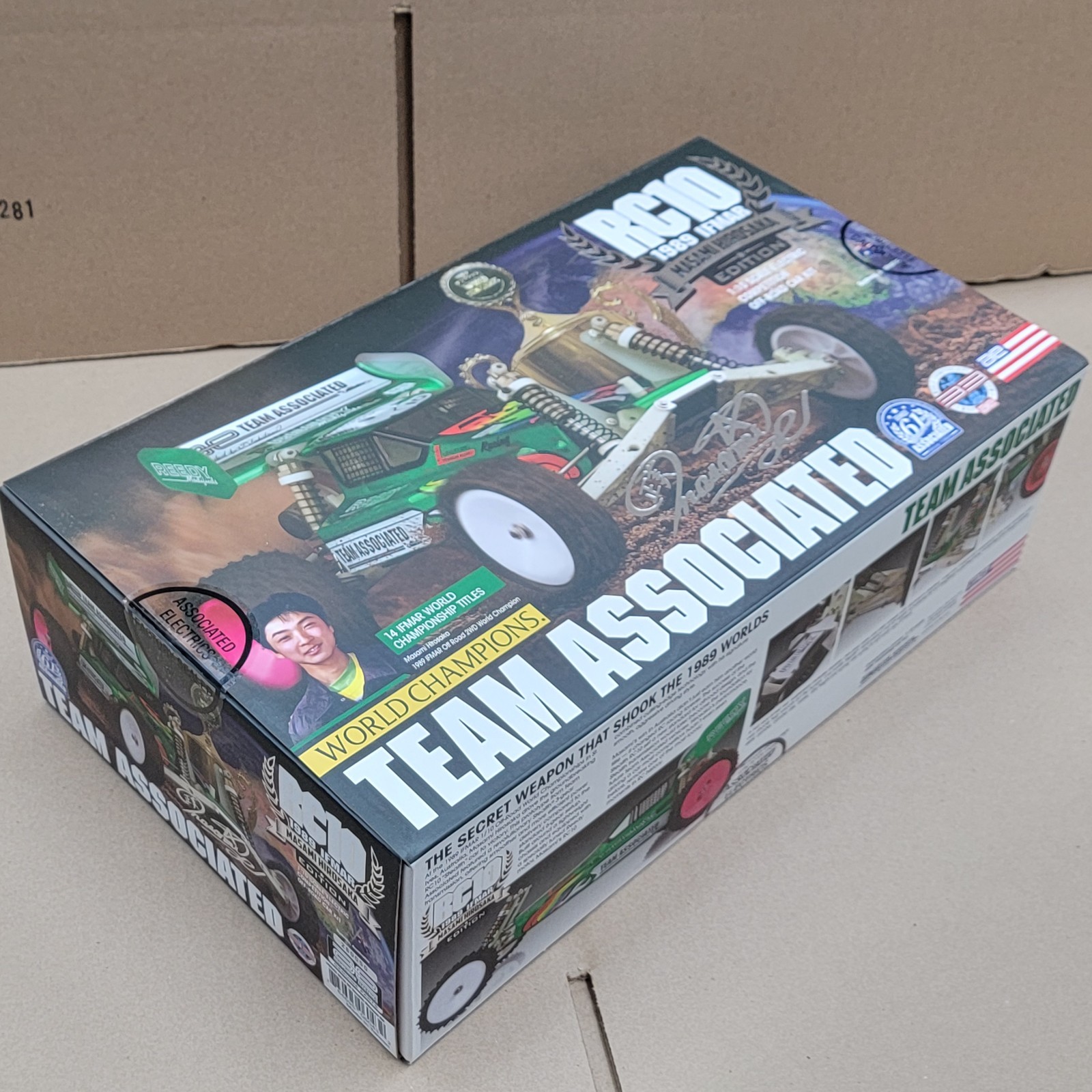 Associated RC10 89 Masami Car 6043 New In Box Minus The Transmission Bag