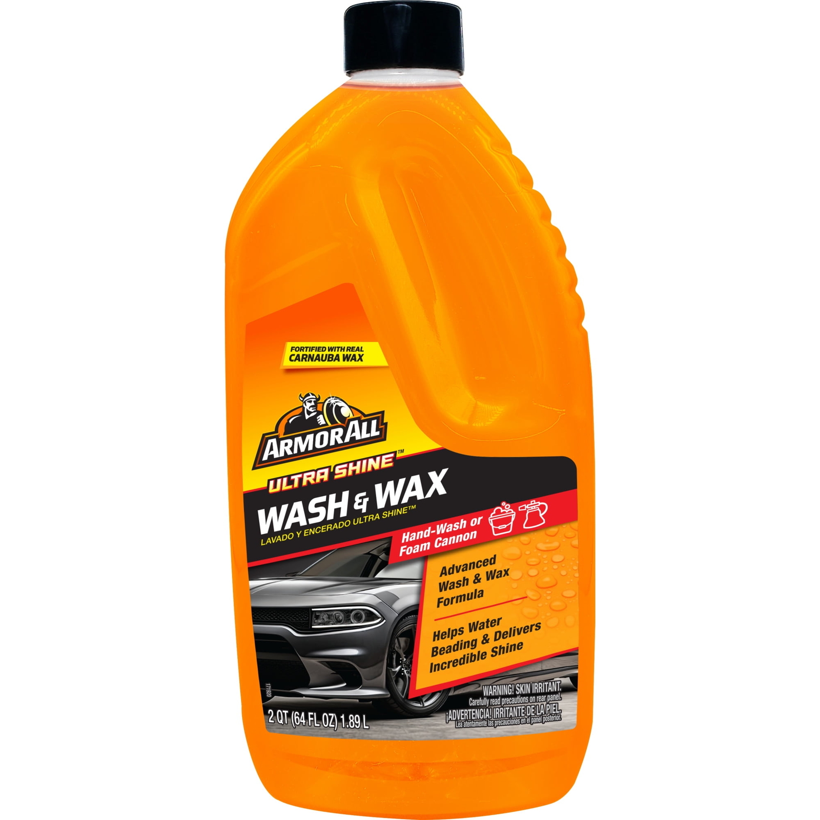 Armor All Ultra Shine Car Wash and Car Wax for Car Detailing, 64 fl oz Bottle​