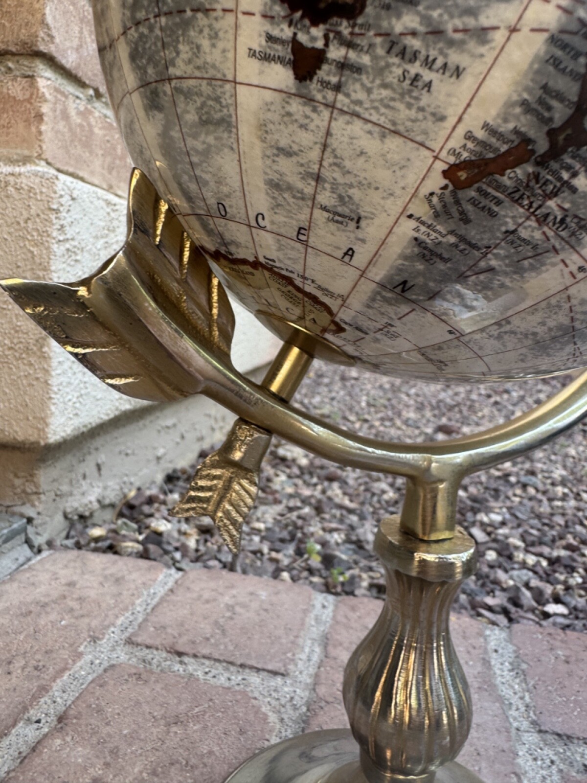 THREE HANDS Corp. Decorative Globe "Explore Dream Discover' 17"