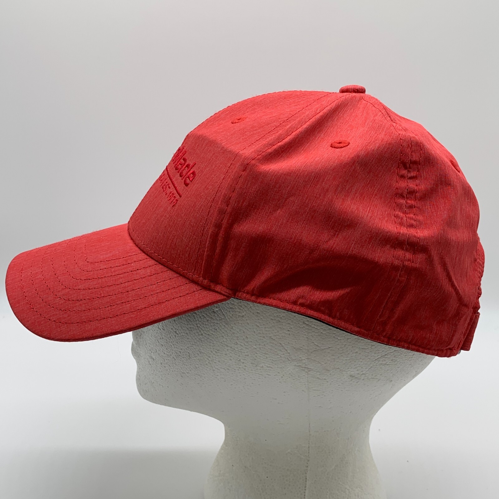 Taylor Made Golf Hat Cap Adjustable Red Creased Front Driving Range