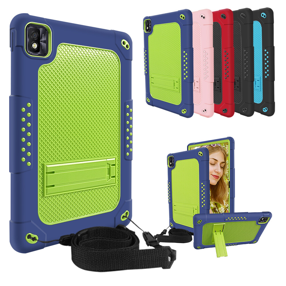 For TCL TAB 10s 10.1" FHD Android 10 Tablet 9081X Case With Shoulder Strap Stand