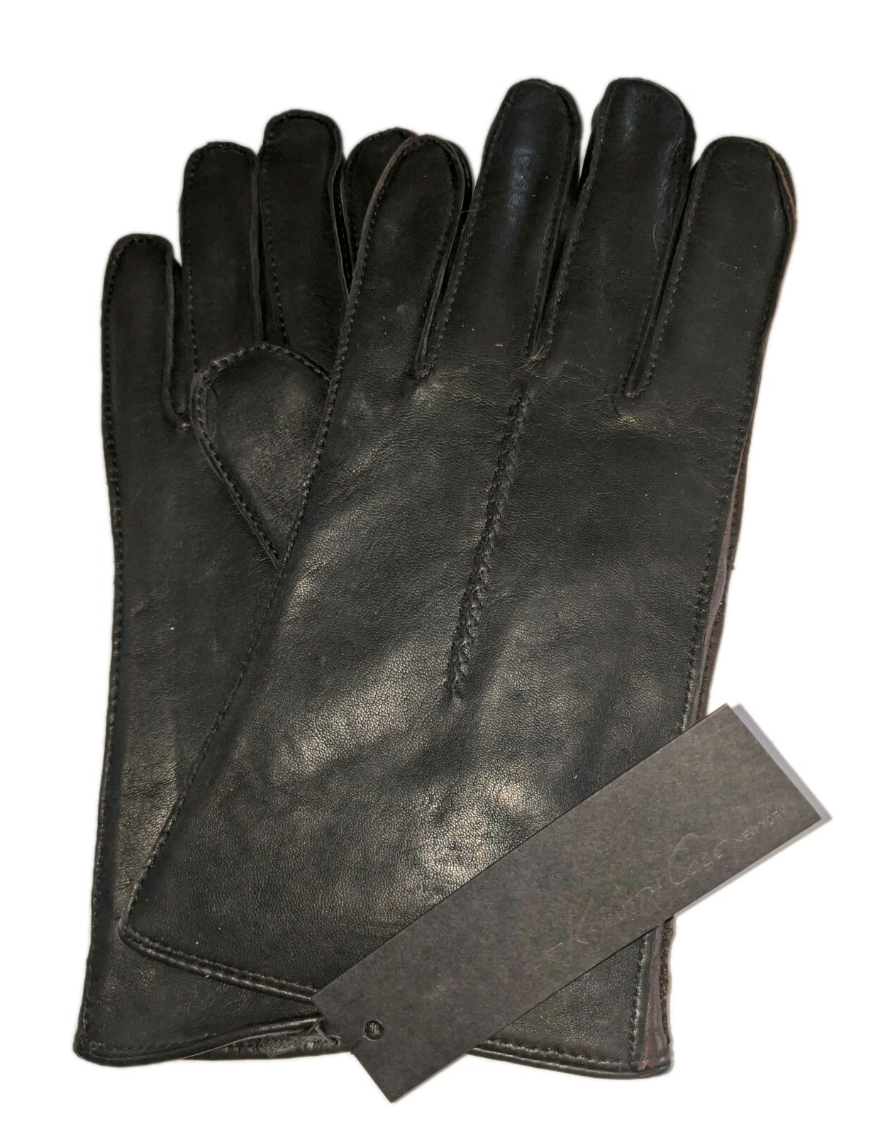Men's Kenneth Cole New York Leather Gloves, Medium, Black*