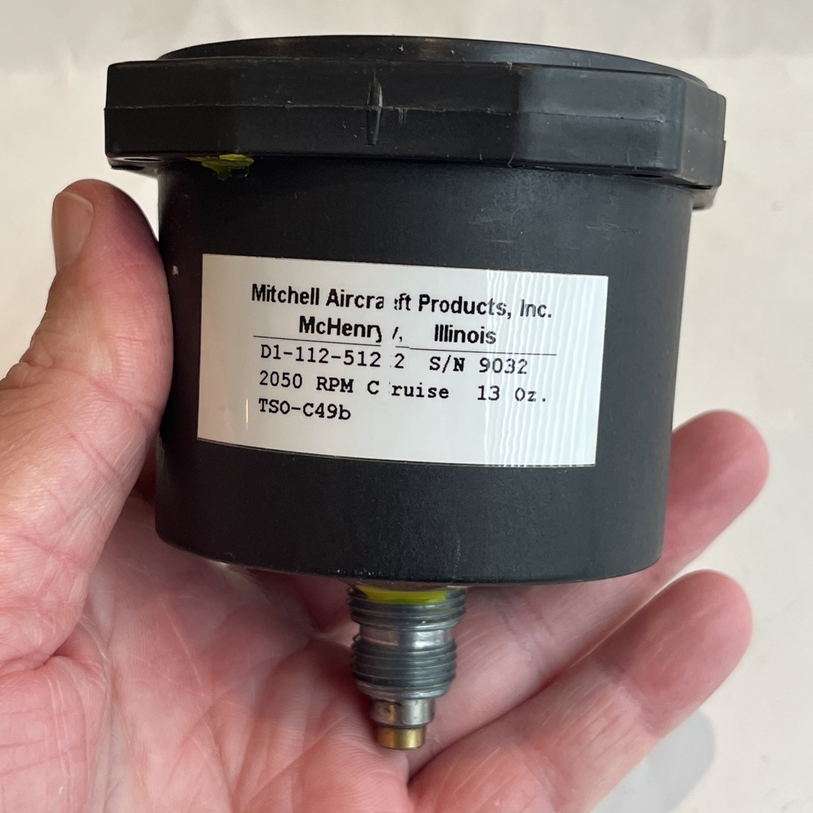 MITCHELL MECHANICAL RECORDING TACHOMETER P/N D1-112-512