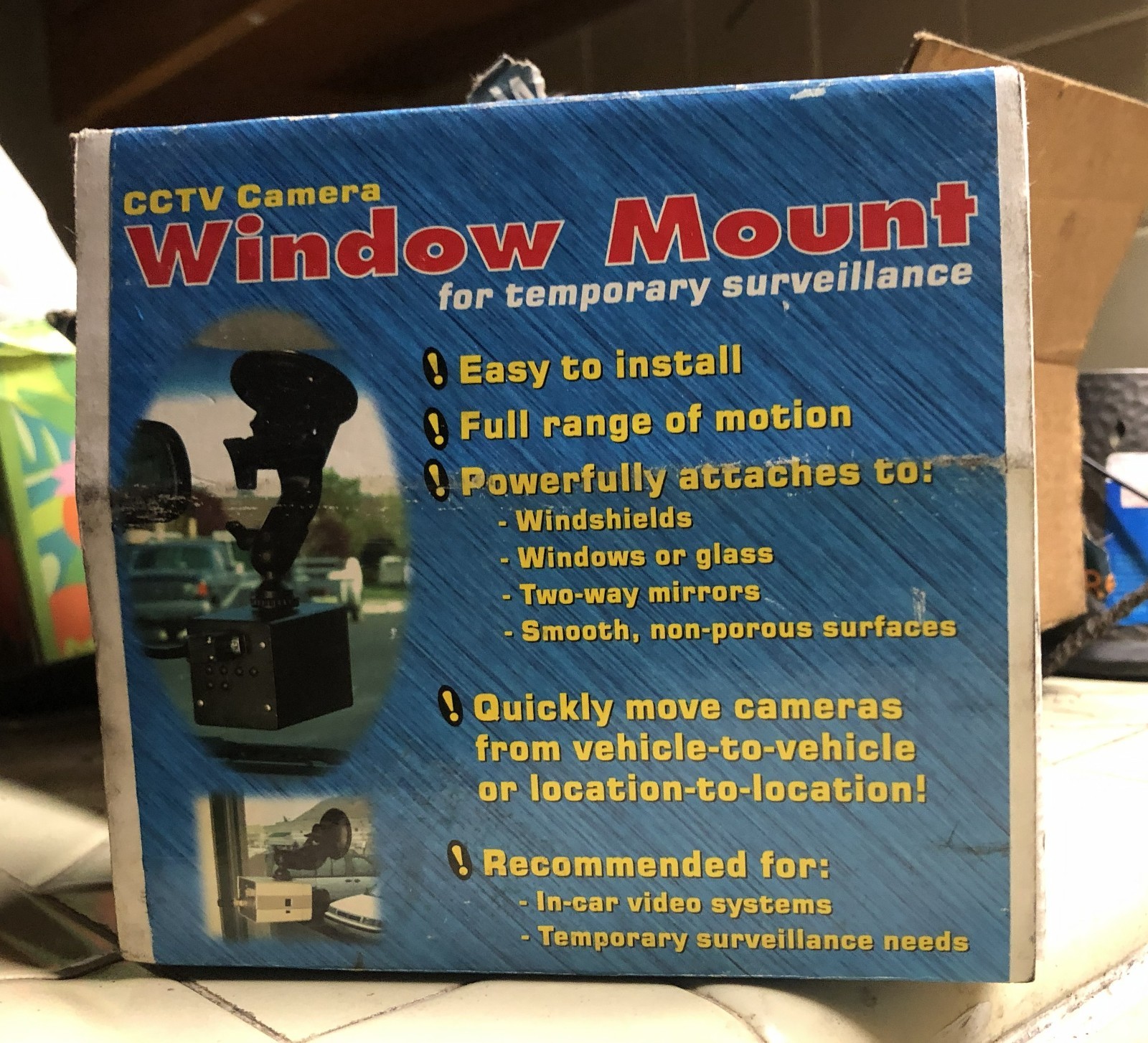 CCTV Camera Window Mount Panavise Model #809 (UNUSED - with BOX)