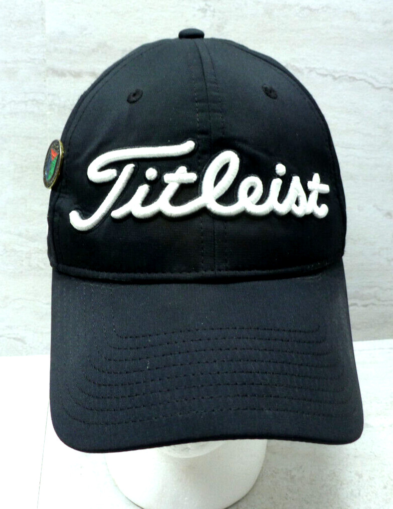 Titleist Tour Performance Pro V1 FJ Black Hat Cap Adjustable w/Golf Pin