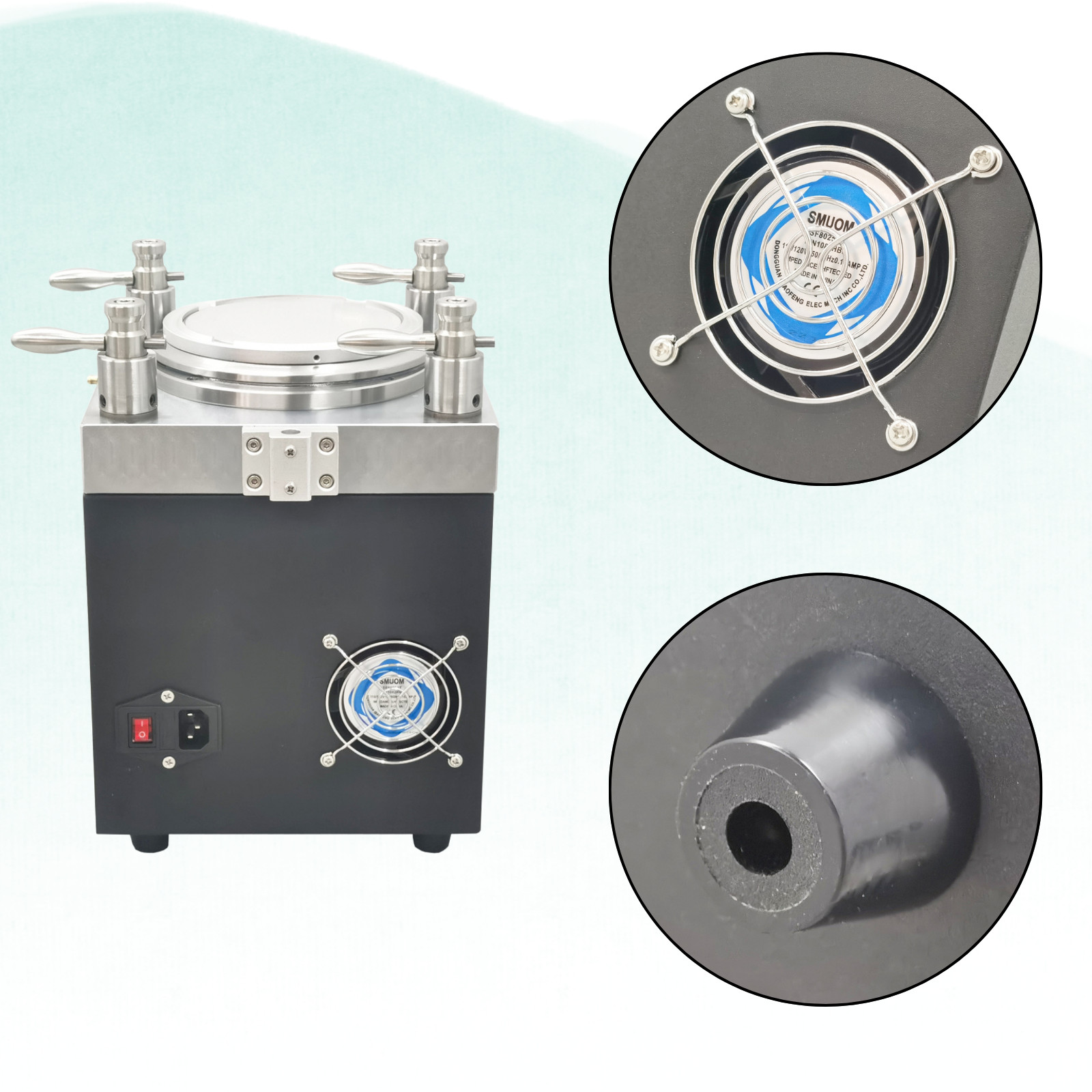 110V 90W Four Angle Pressurized Optical Fiber Grinder Polisher