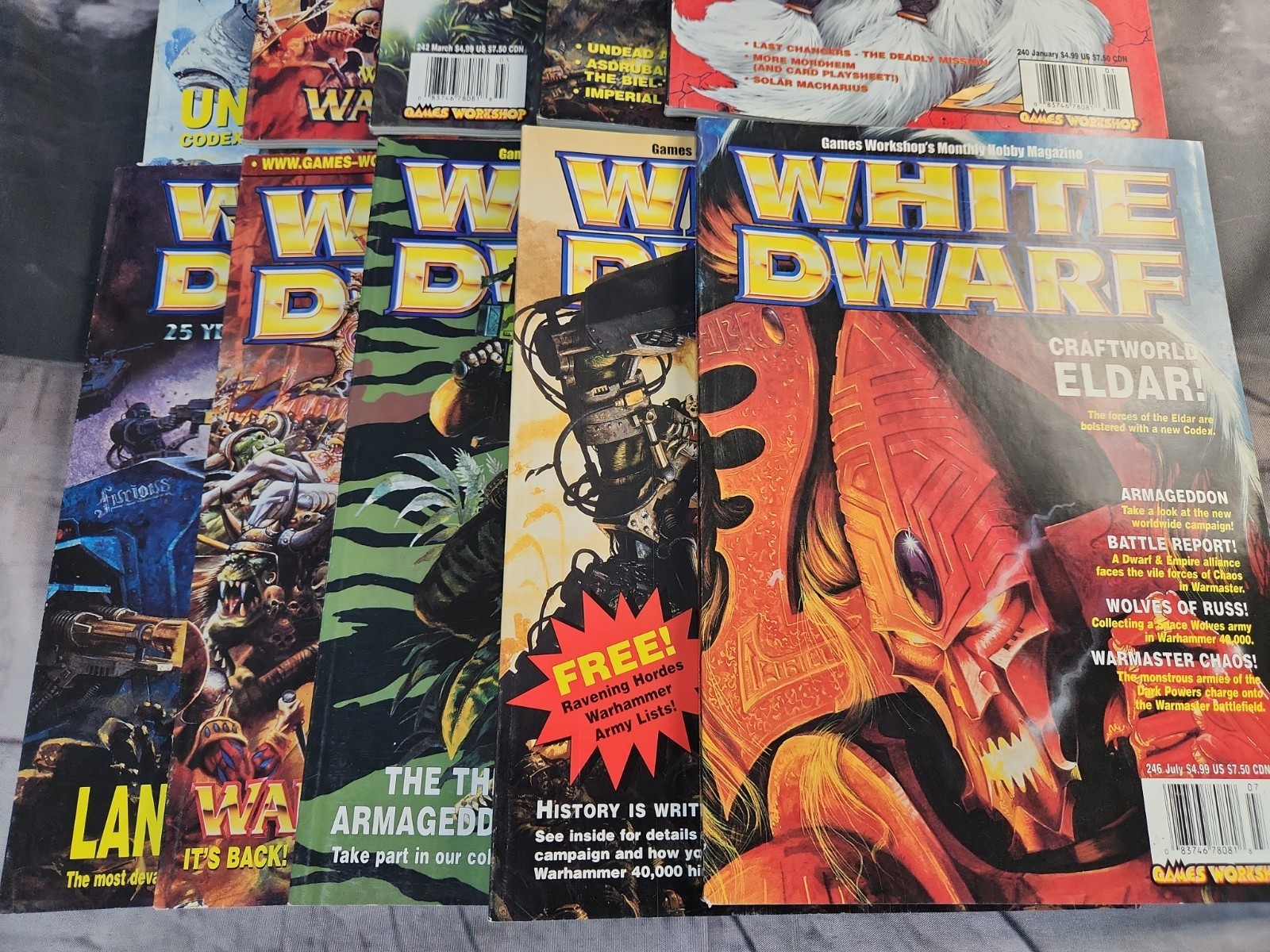 White Dwarf Magazine Lot Issues 240- 249