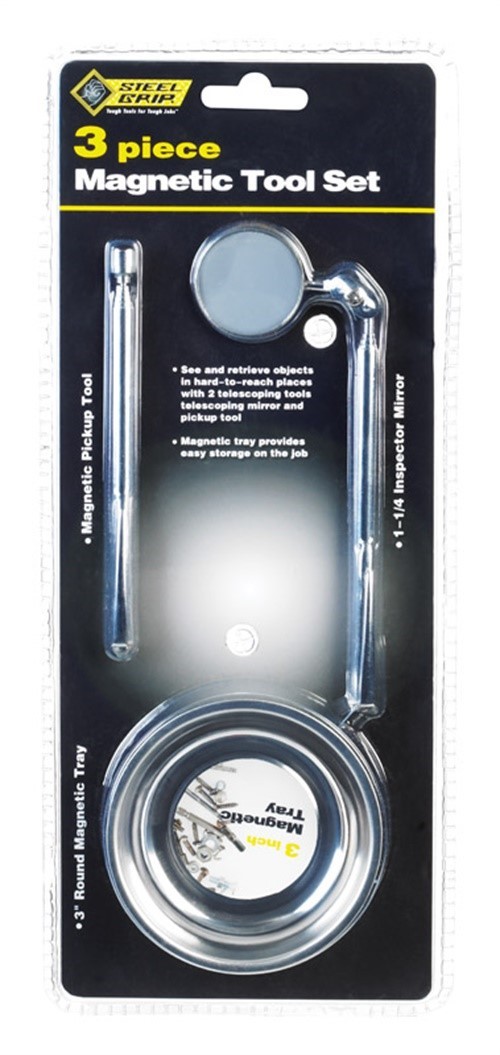 Steel Grip DR67849 Stainless Steel Silver 1 lbs. Capacity Magnetic Tool Set