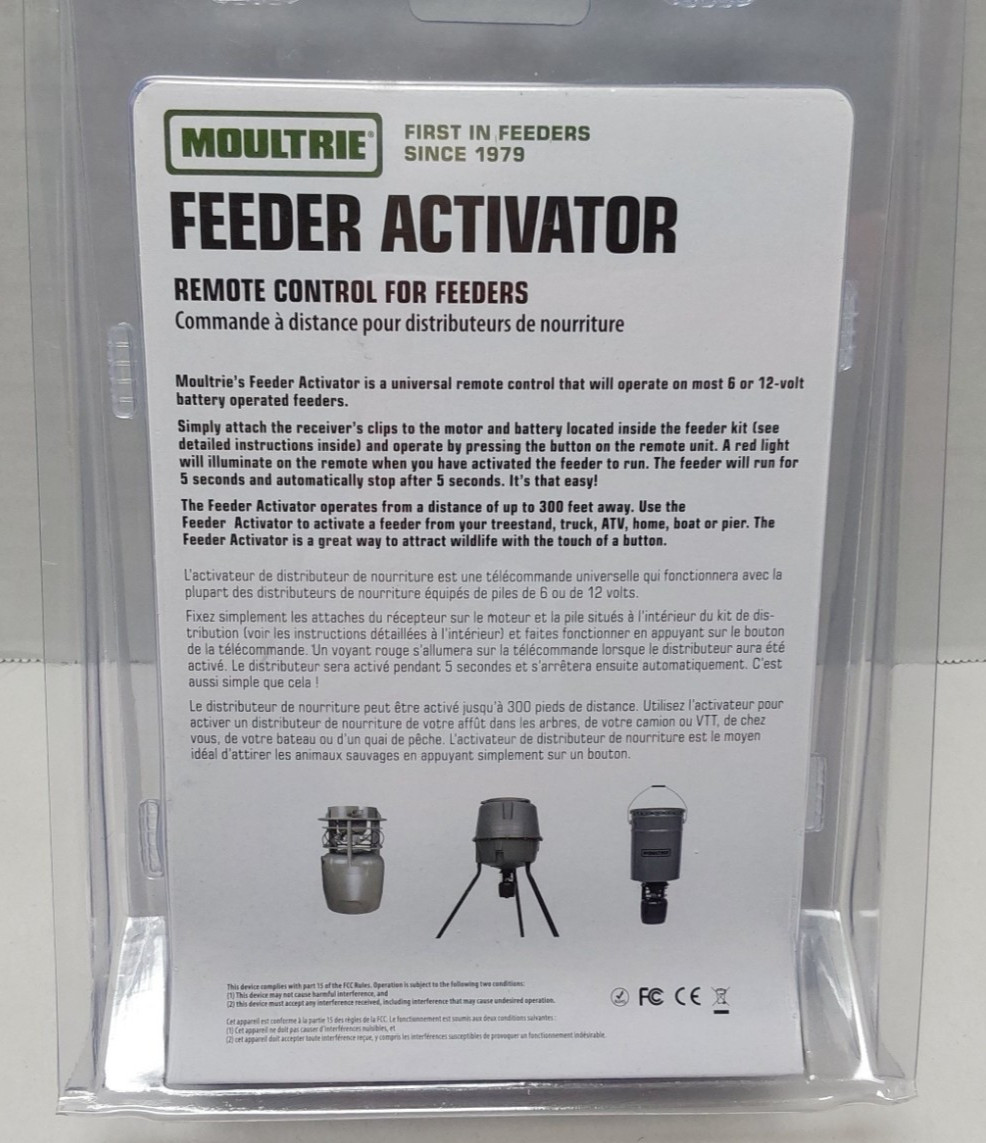 Moultrie Remote Control Wildlife Feeder Activator - Universal, New