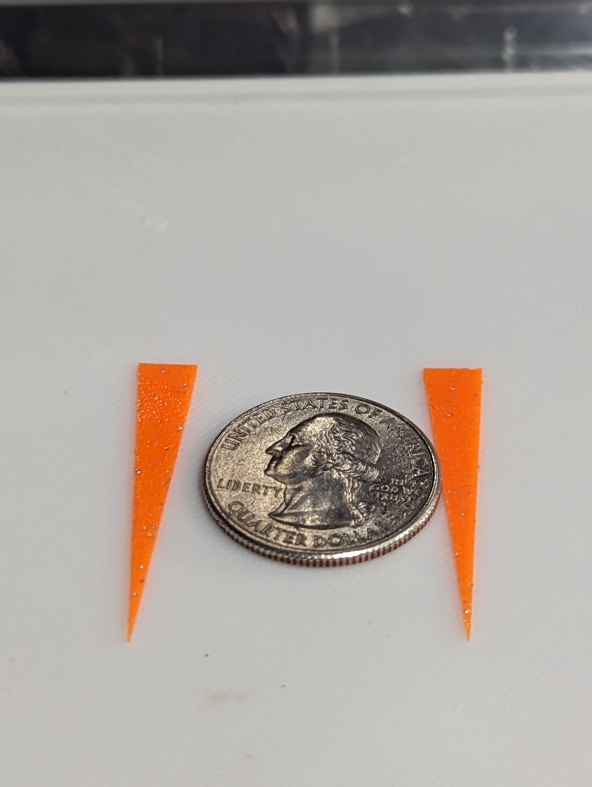 Orange 1.5" Silicone Crappie Jig Wedge Tails 25