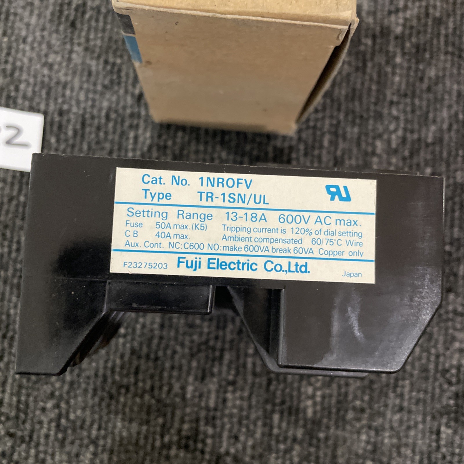 FUJI ELECTRIC 1NROFV Type TR-1SN/UL