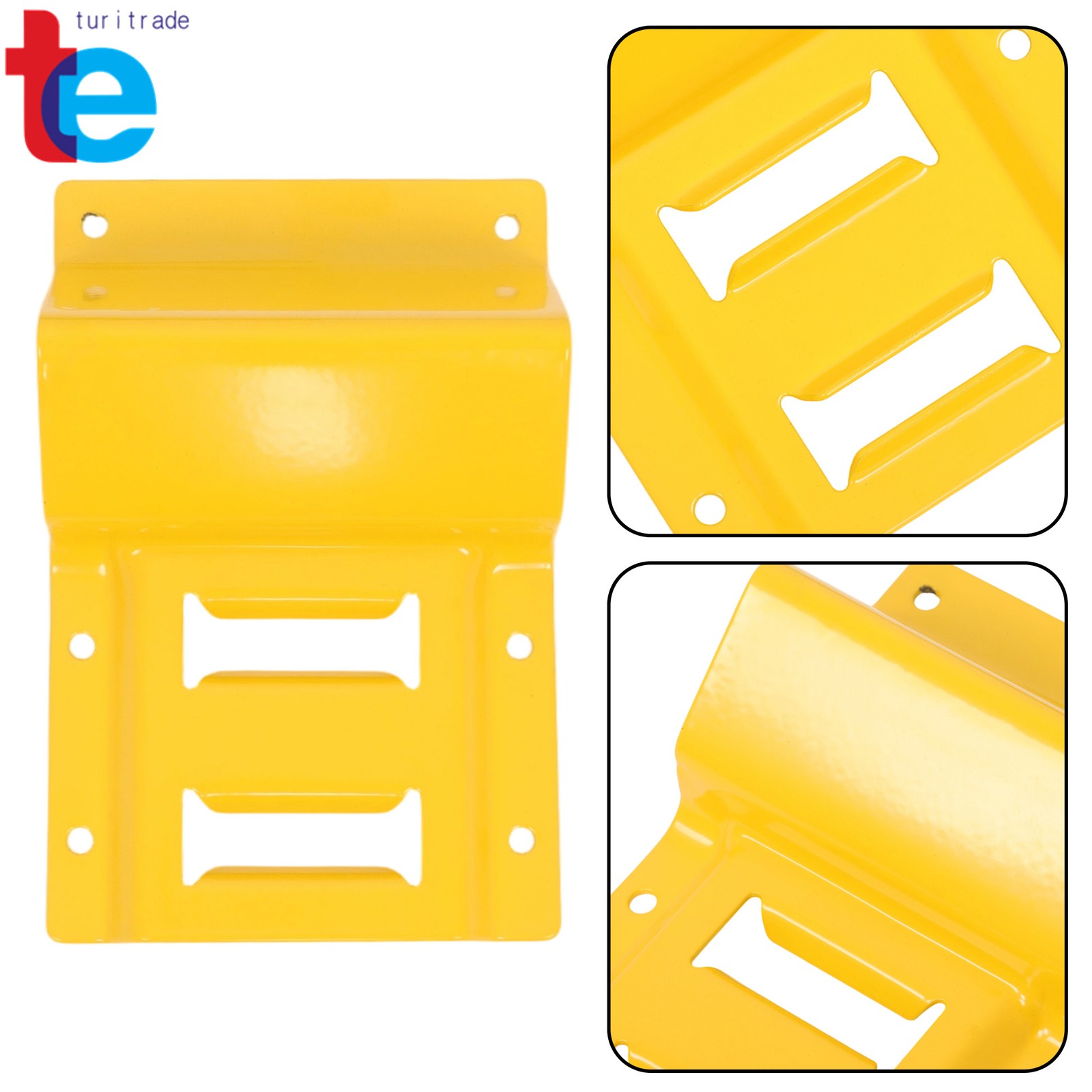 Utility Wheel Chock Tire Strap Tie Down Kit 4PCS E-Track 2PCS 6' Tie Down Strap