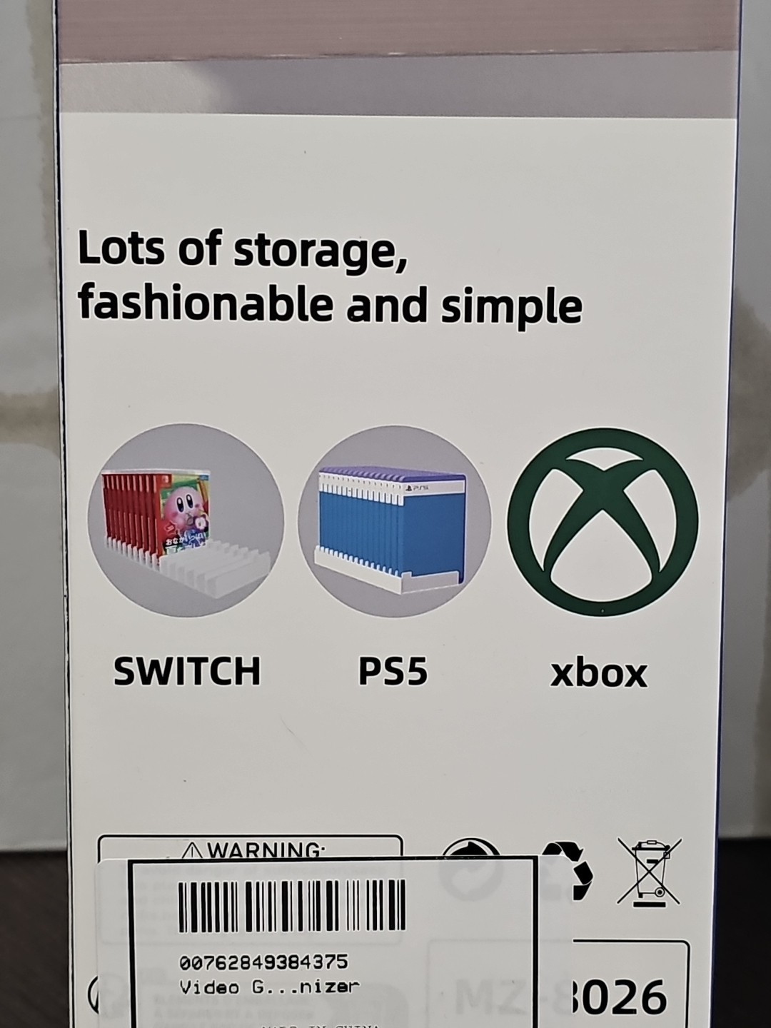 Video Game Storage Holder for for PS5/ PS4/ PS3/ PS2/ Xbox/Switch - New