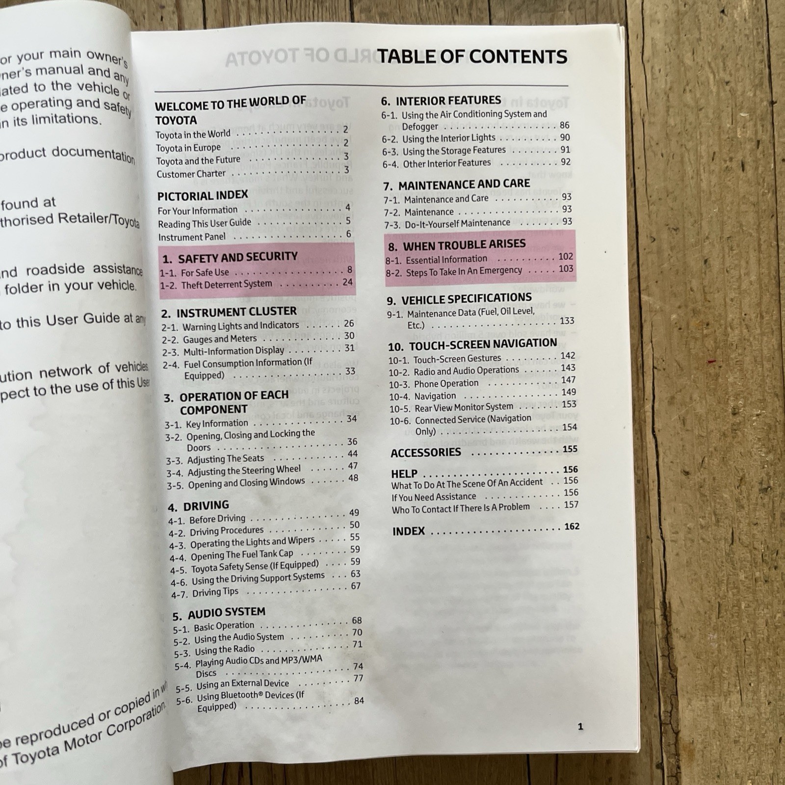 09-15 TOYOTA AVENSIS OWNERS MANUAL HANDBOOK + NAVIGATION & WALLET 2015 Re20698