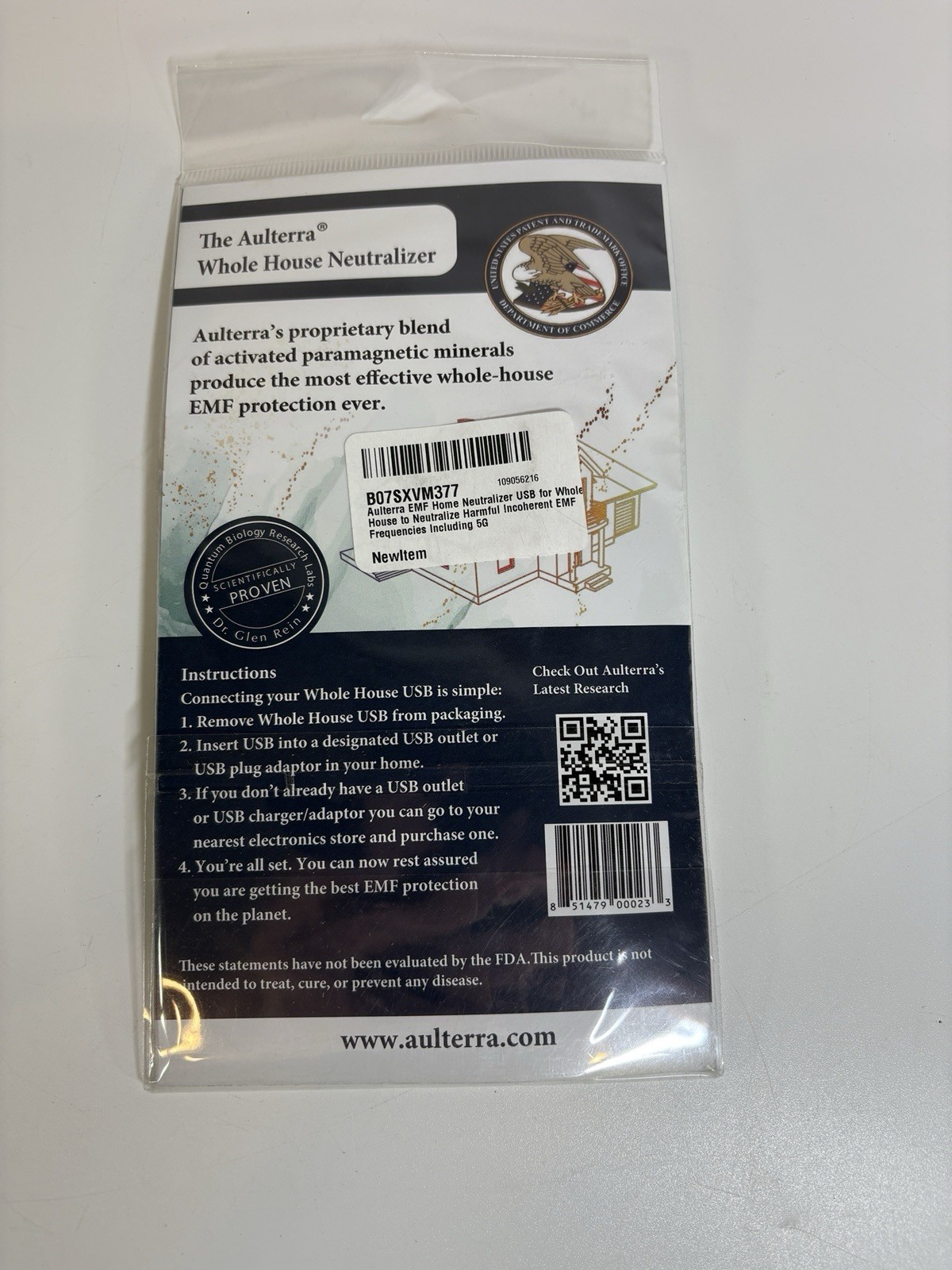 Aulterra EMF Home Neutralizer USB for Whole House