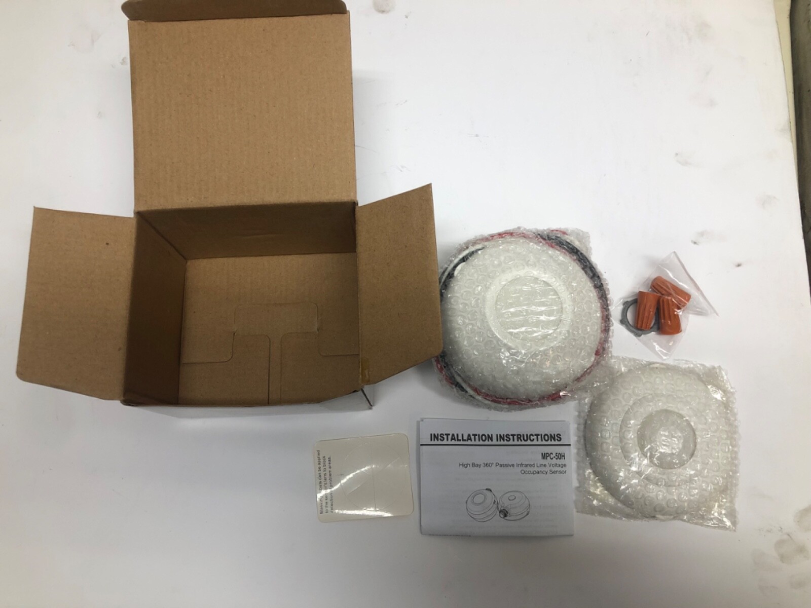 ENERLITES - 360 deg. Ceiling Occupancy sensor, line voltage, MPC-50H, white