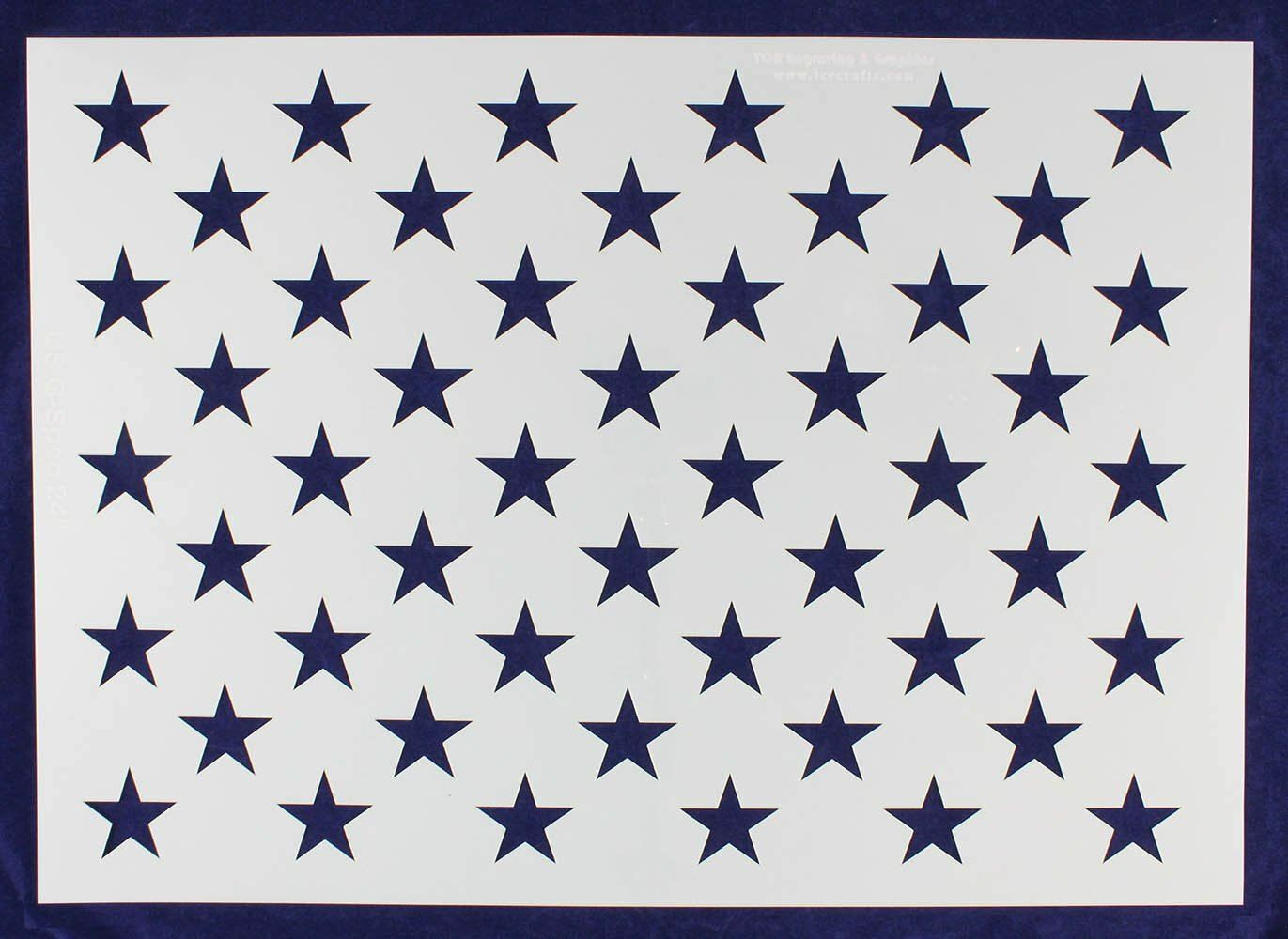 50 Star Field Stencil 14 Mil -G-Spec 24" - Painting /Crafts/ Templates