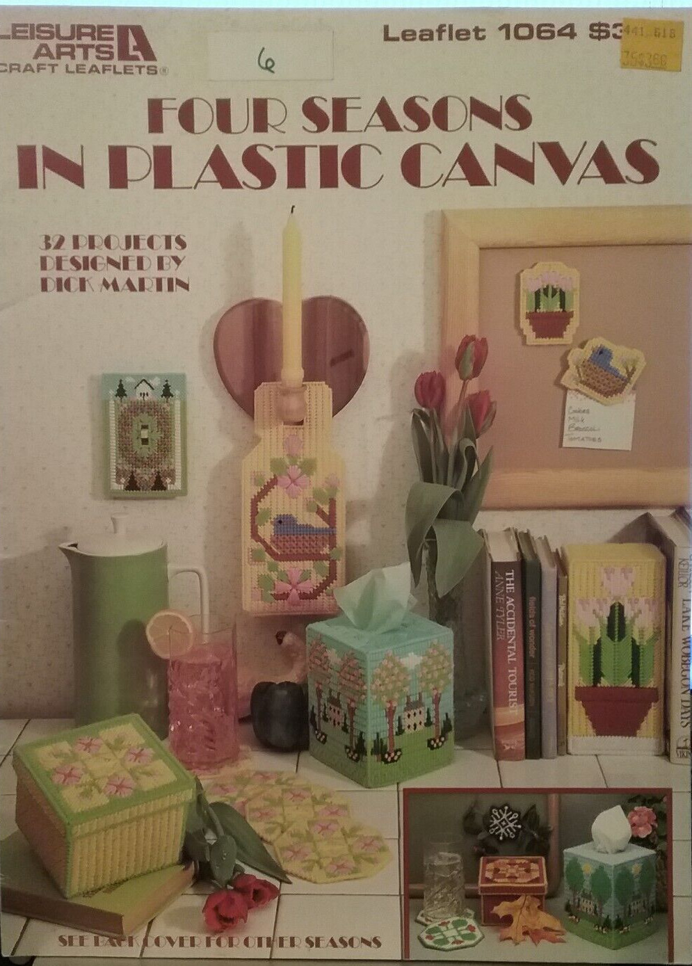 LEISURE ARTS FOUR SEASONS IN PLASTIC CANVAS PATTERN LEAFLET #1064 ©1986