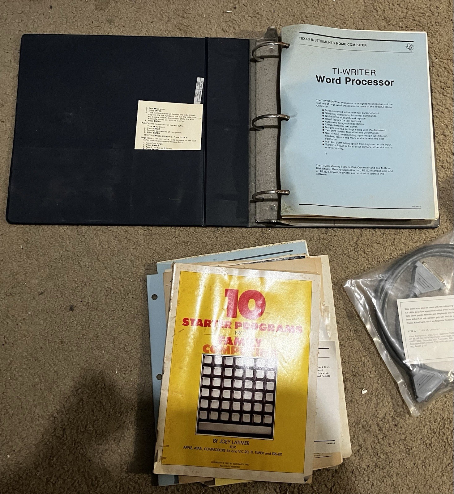 Texas Instruments TI-99/4A Home Computer Lot w/ Expansion System & Software