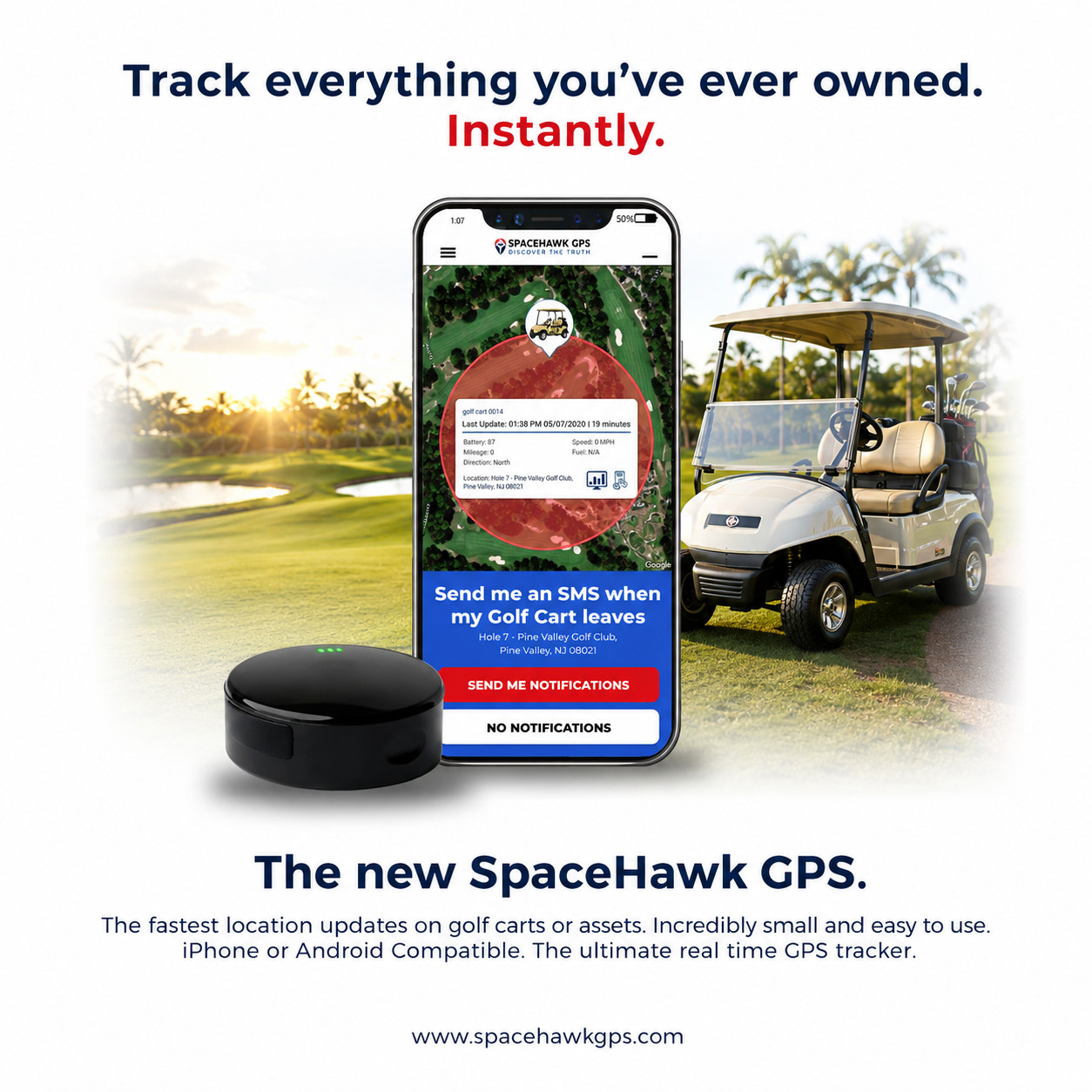 Waterproof GPS Tracker for Golf Carts | Hidden Real-Time GPS Tracking Device