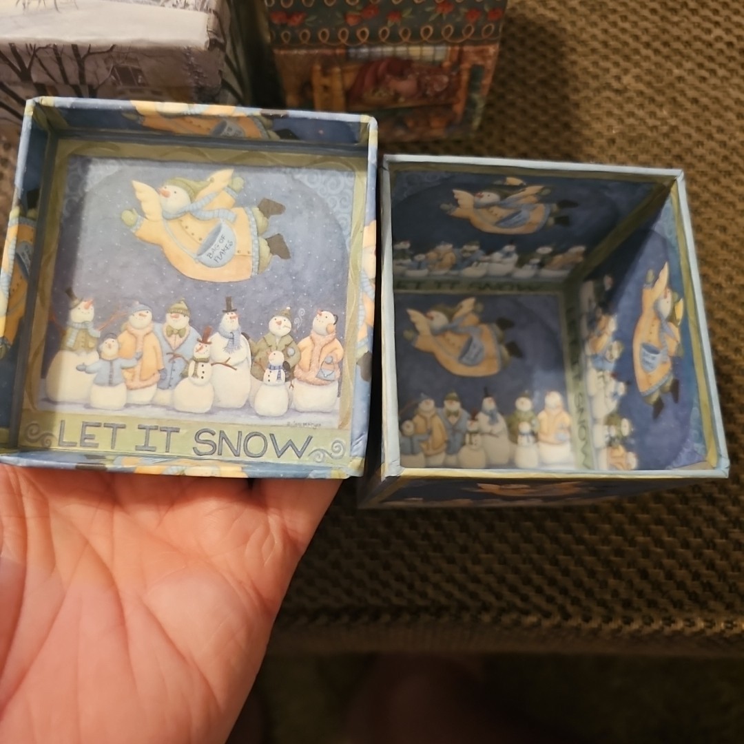6 Small Christmas Boxes/ Packages All New