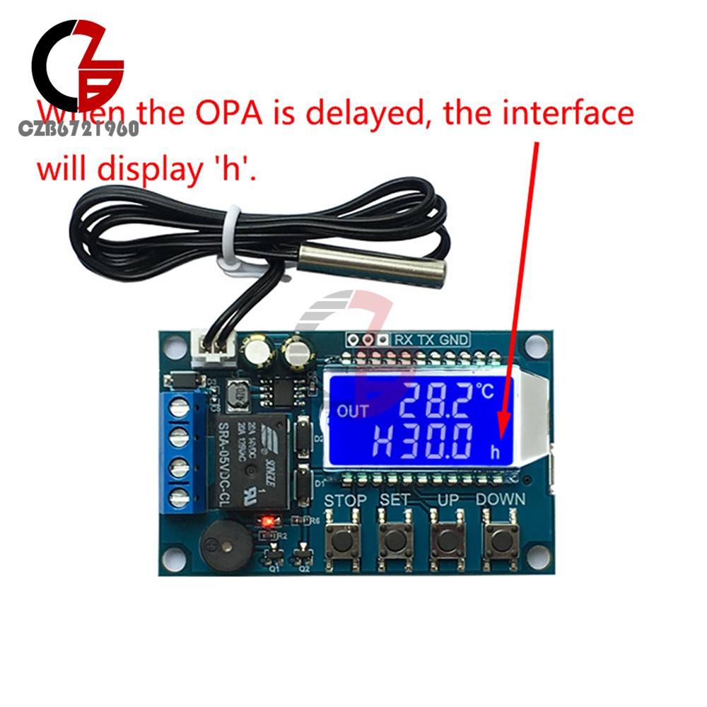 High-Precision Digital Thermostat DC 6.0-30V Temperature Controller -50°C~110°C