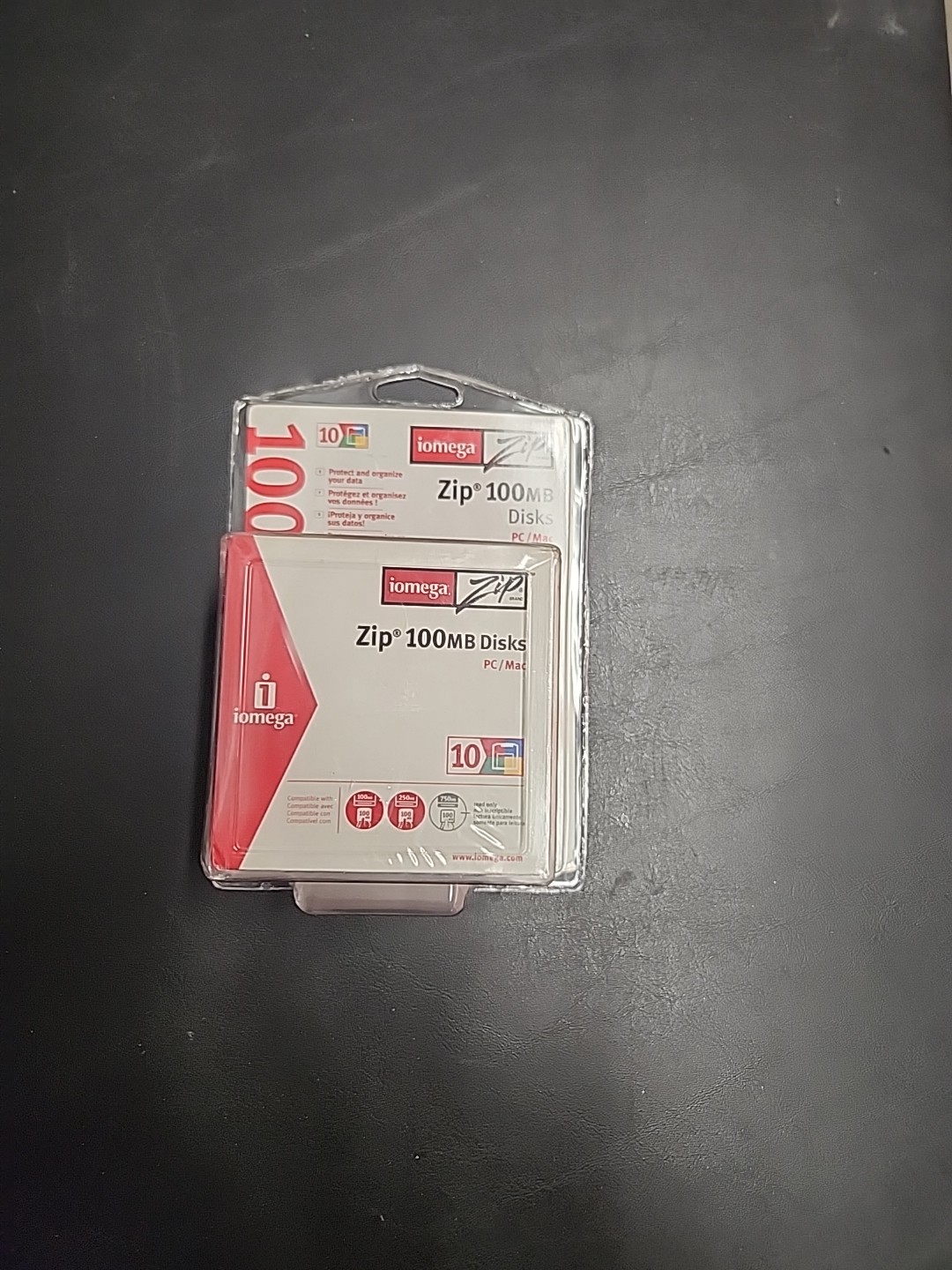 (10) Iomega Zip 100MB Disks For PC/Mac Computers - Brand New- VINTAGE & RARE!