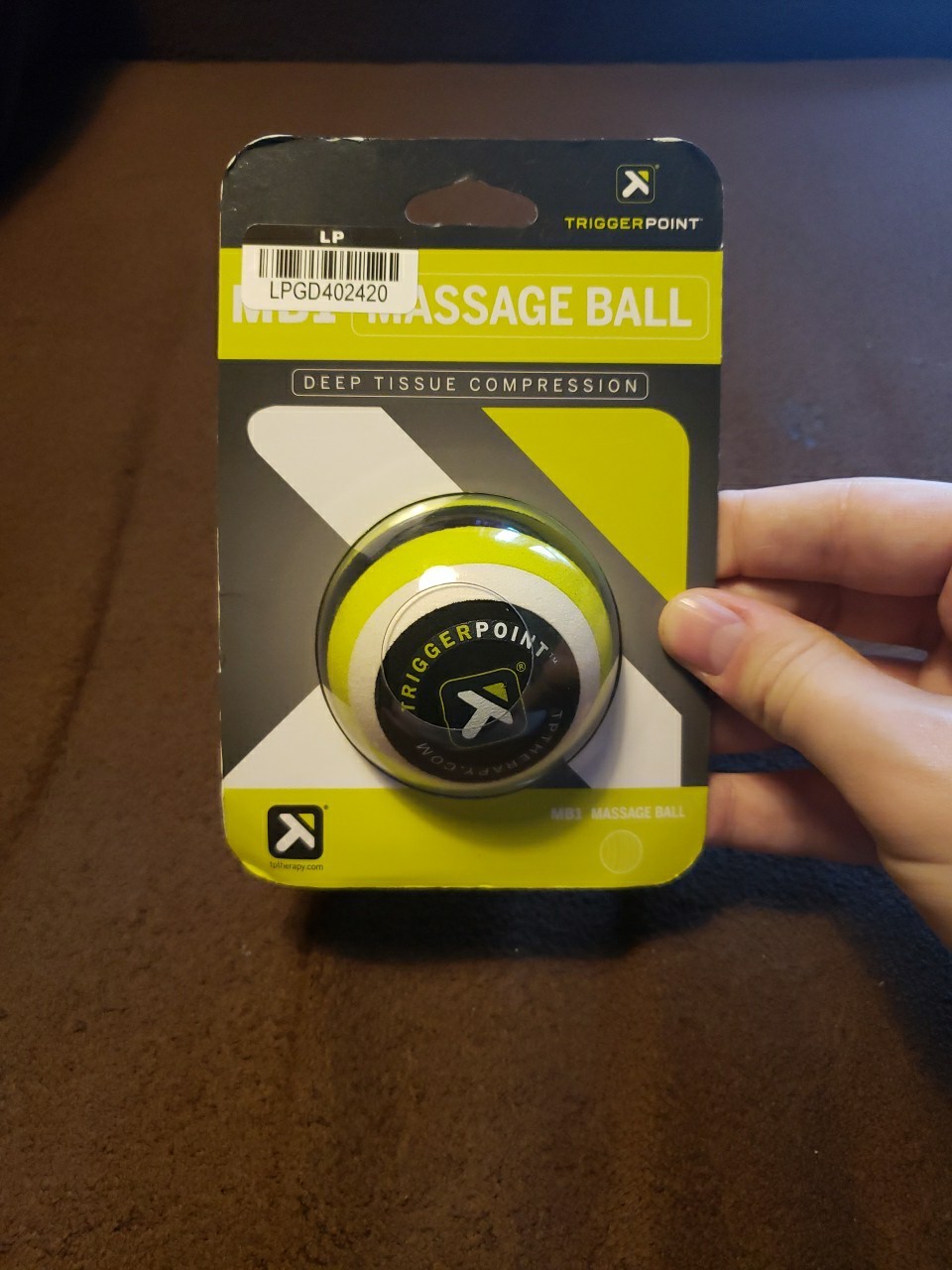 TriggerPoint MB1 2.5" Deep Tissue Massage Ball - Green/Black/White - Brand New!!
