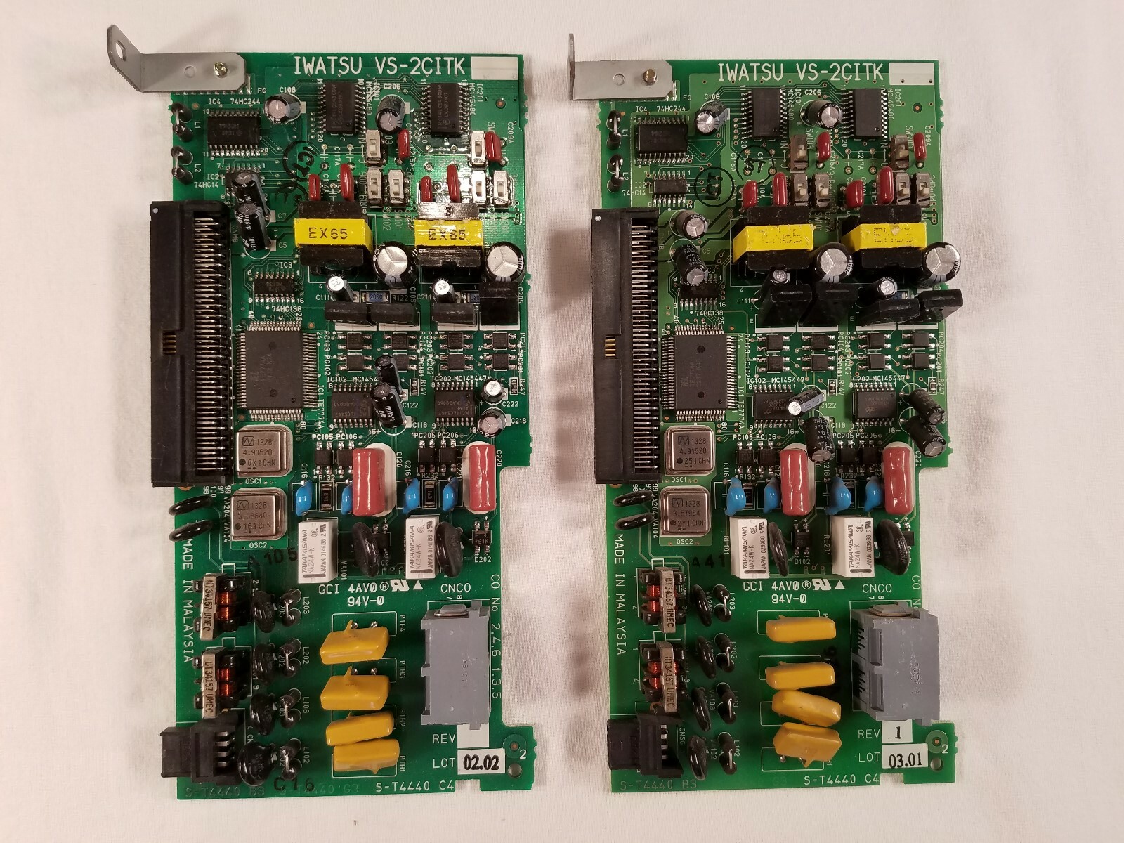 Iwatsu VS-2CITK 2-Port Caller ID Card - Rev1 Lot 03.01 - LOT OF 2