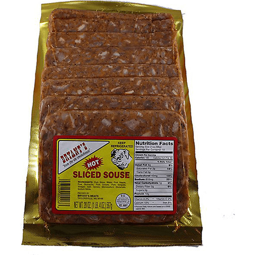 Bryant's Hot Sliced Souse 16 Oz (4 Pack)