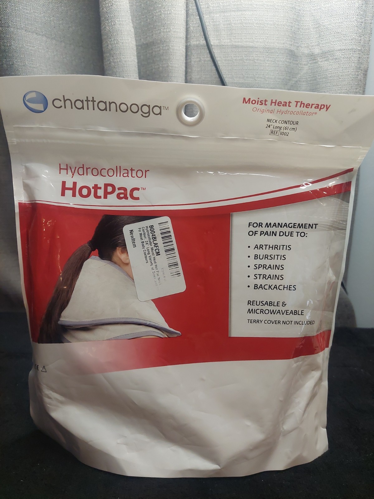 Chattanooga Hydrocollator Hotpac Moist Heat Therapy Neck Contour 24" Open Box