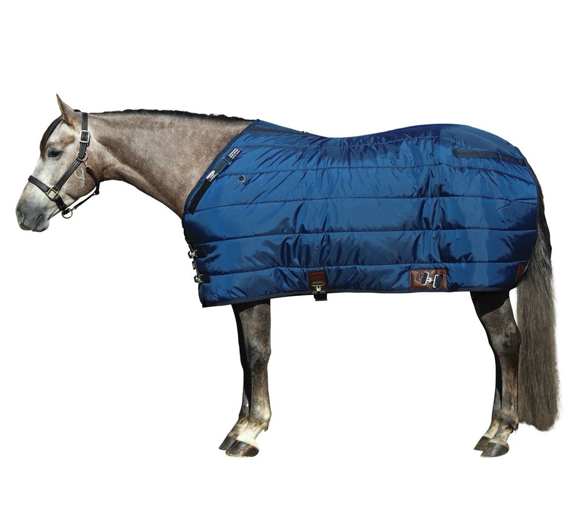 Adjusta-Fit Dura-Nylon V-Free Ocala L/S O/F MWT Horse Stable Blanket - 78 Navy