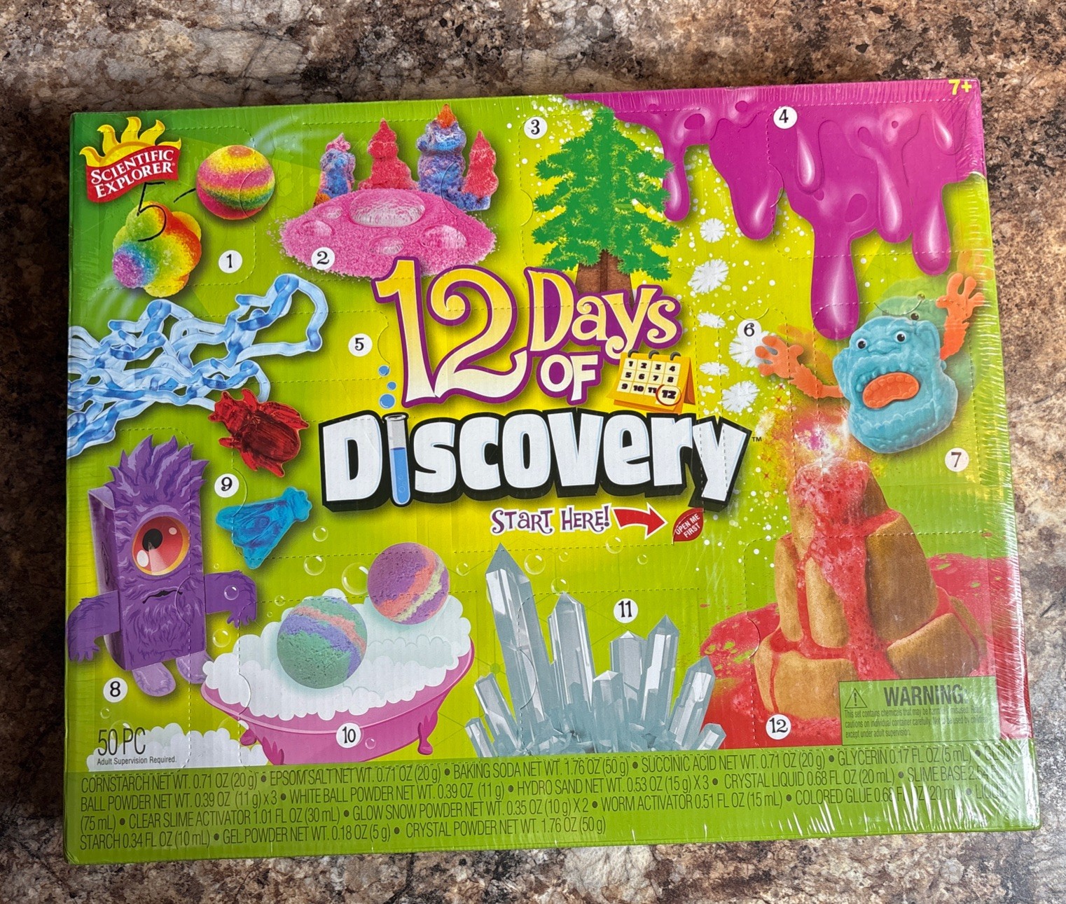 Scientific Explorer 12 Days of Discovery Science Kit for Ages 7+ Educational Toy
