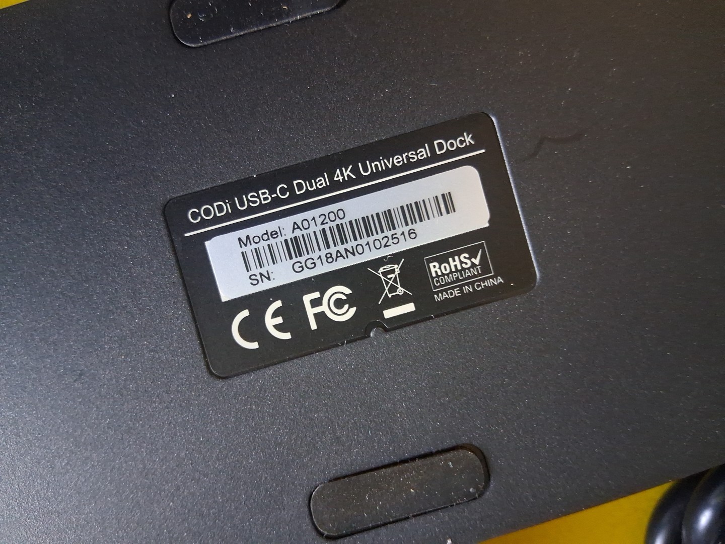 Codi A01200 Dual 4K Universal Docking Station