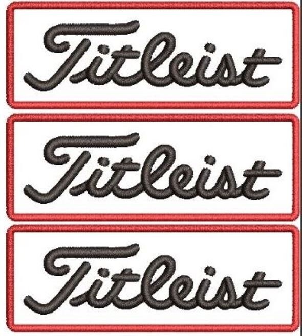 Set of 3 Golf Patch Embroidered Iron-on 3” x 1"
