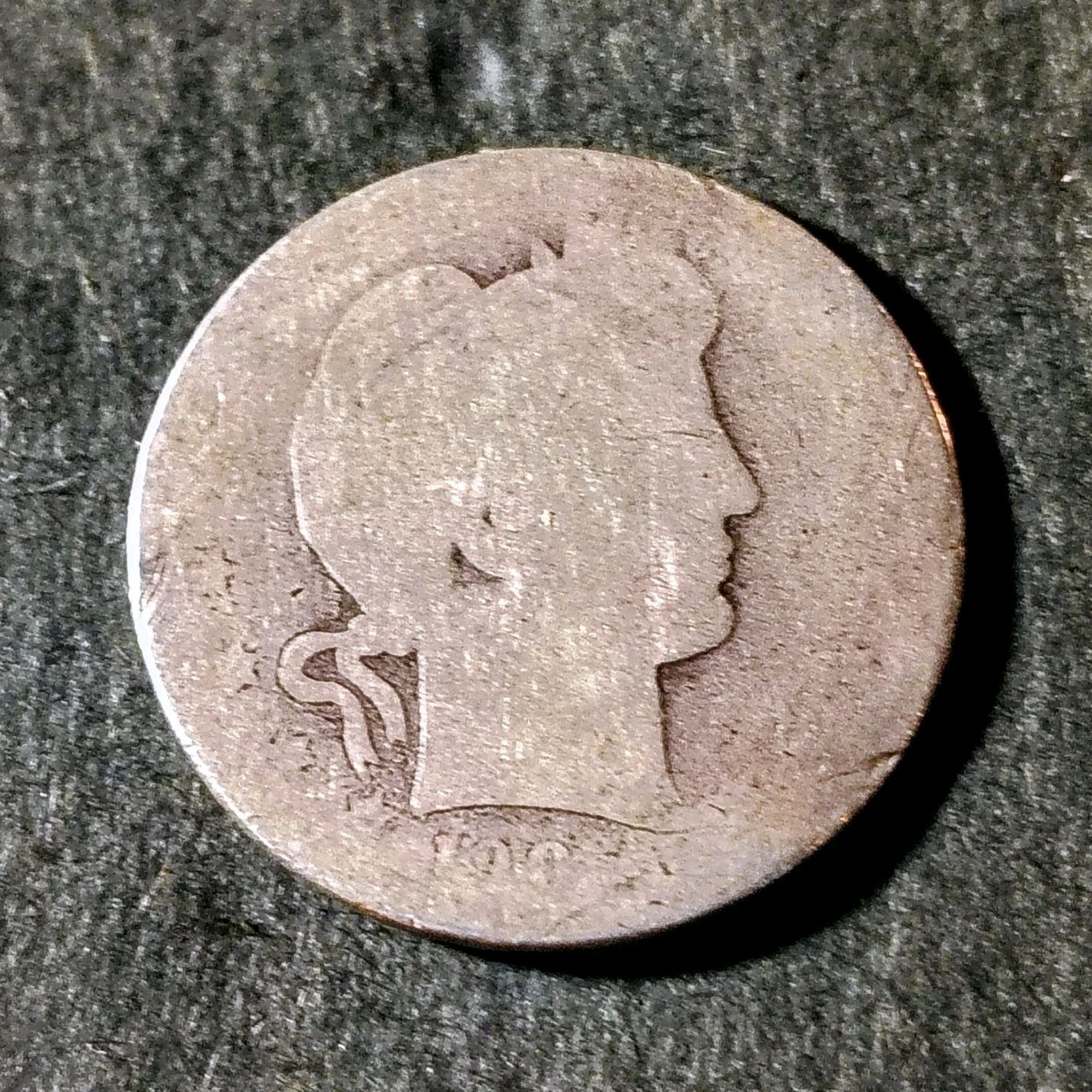 1906 Barber Dime Silver Circulated US Coin 10C Business Strike