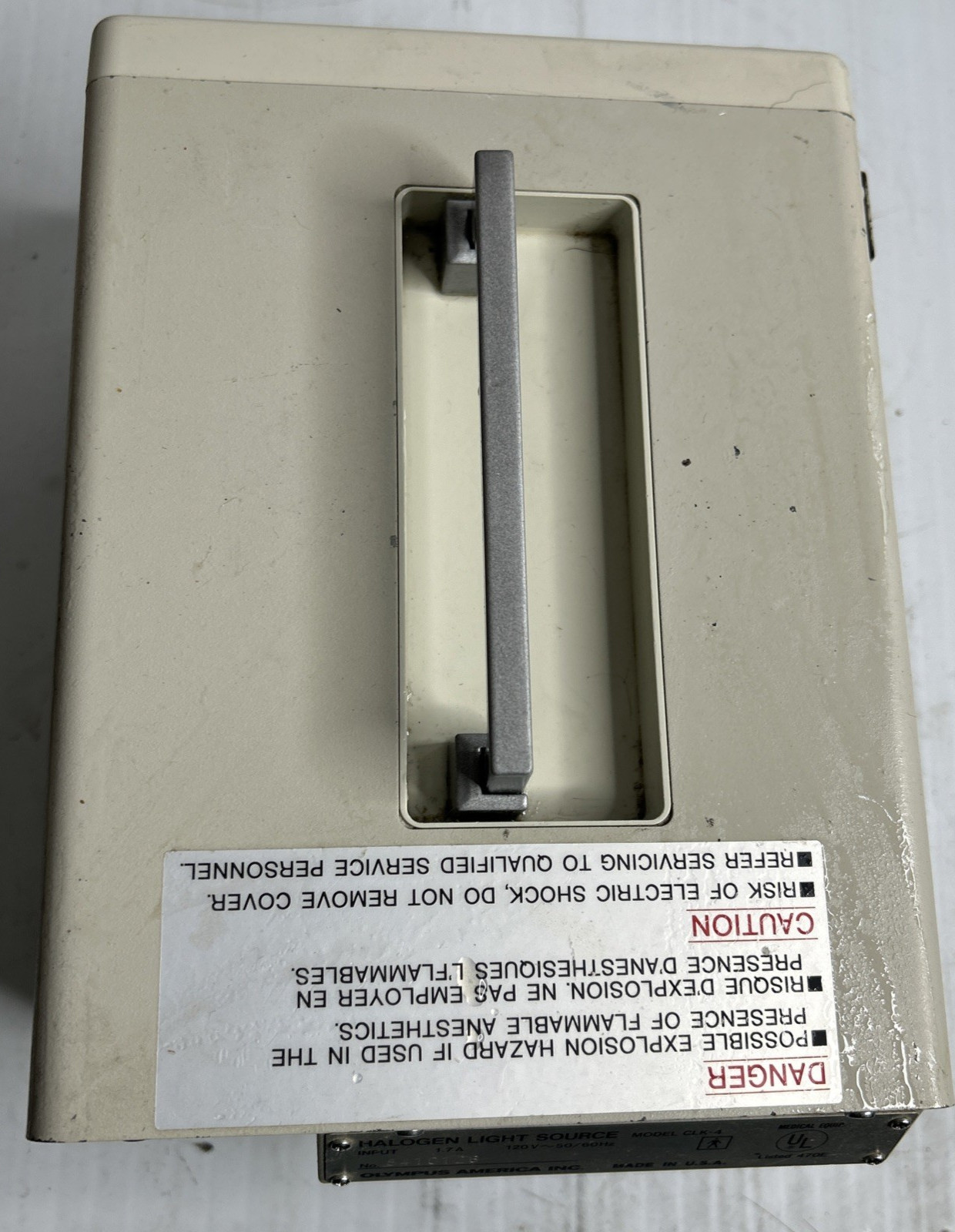 OLYMPUS CLK-4 Endoscopy Surgical Halogen Light Source Illuminator Air Feed VM