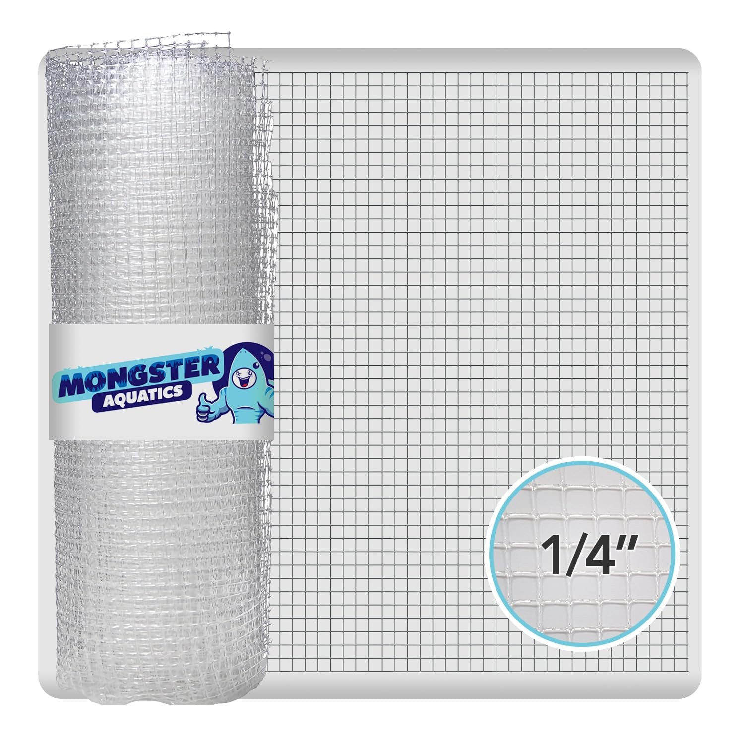 Clear Mesh Netting Material - 4'x5' - Plastic Screen 4'x5', White
