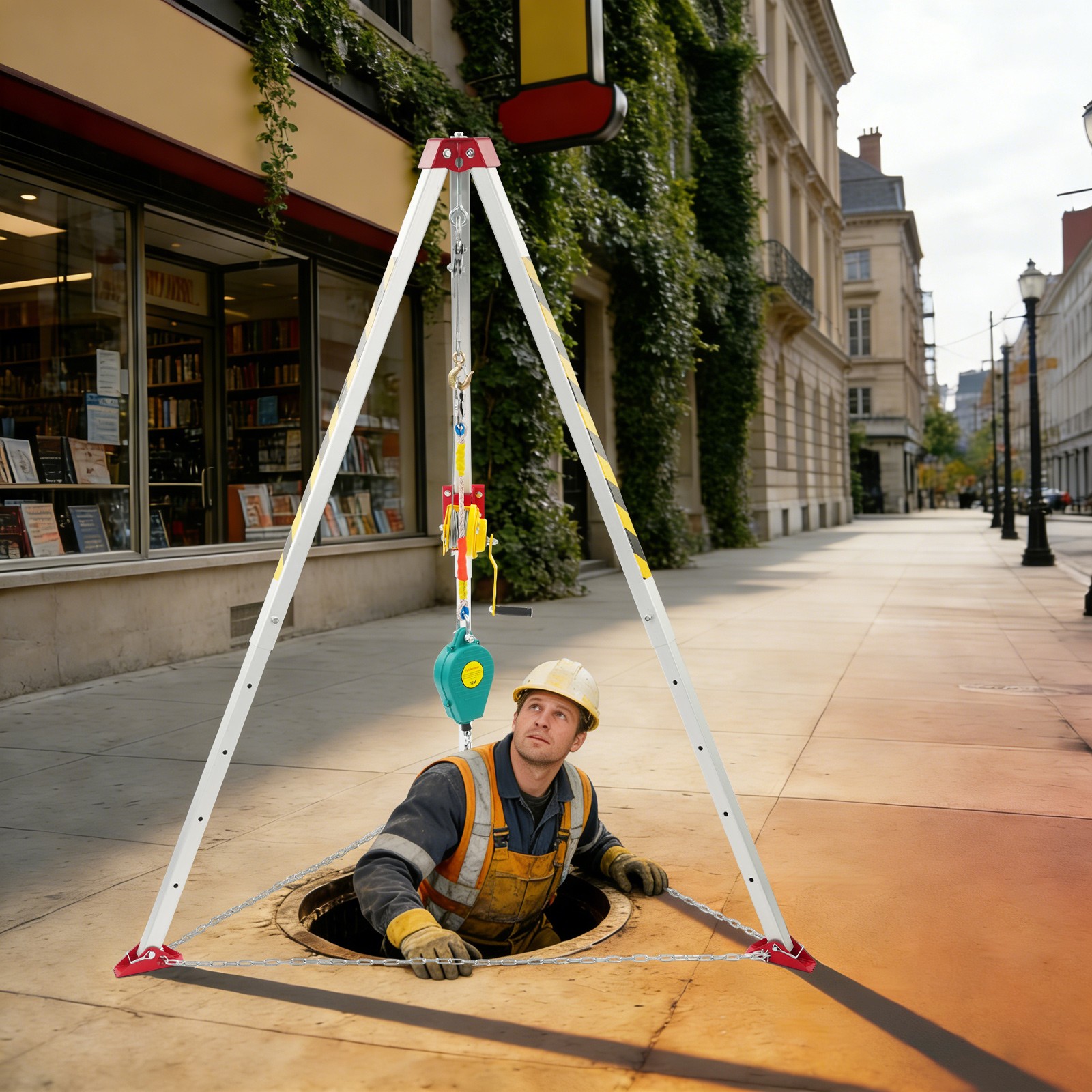 Confined Space Tripod Kit Confined Space Rescue Tripod Rescue Tripod Floor-stand