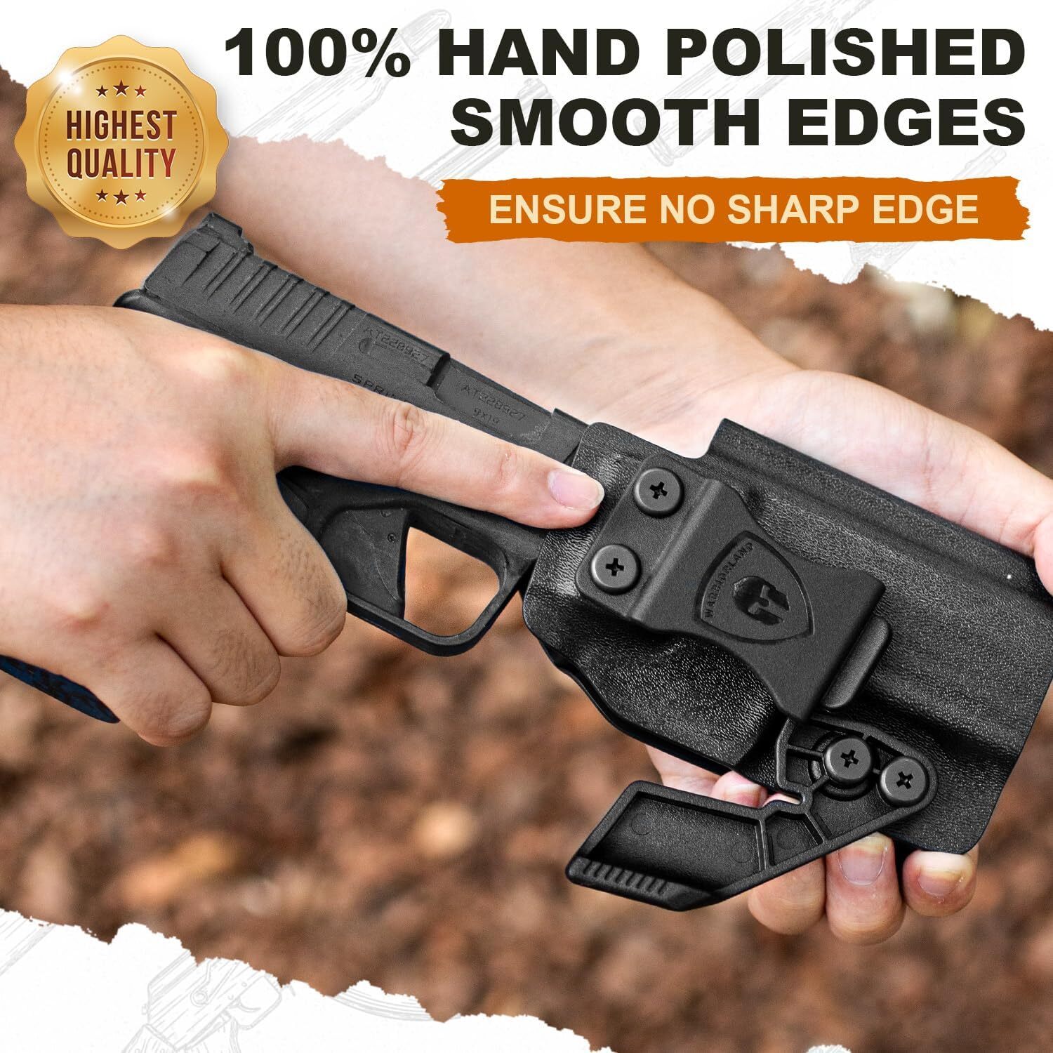 IWB Kydex Holster Optics Cut & Claw: Springfield Armory Hellcat Pro Pistol
