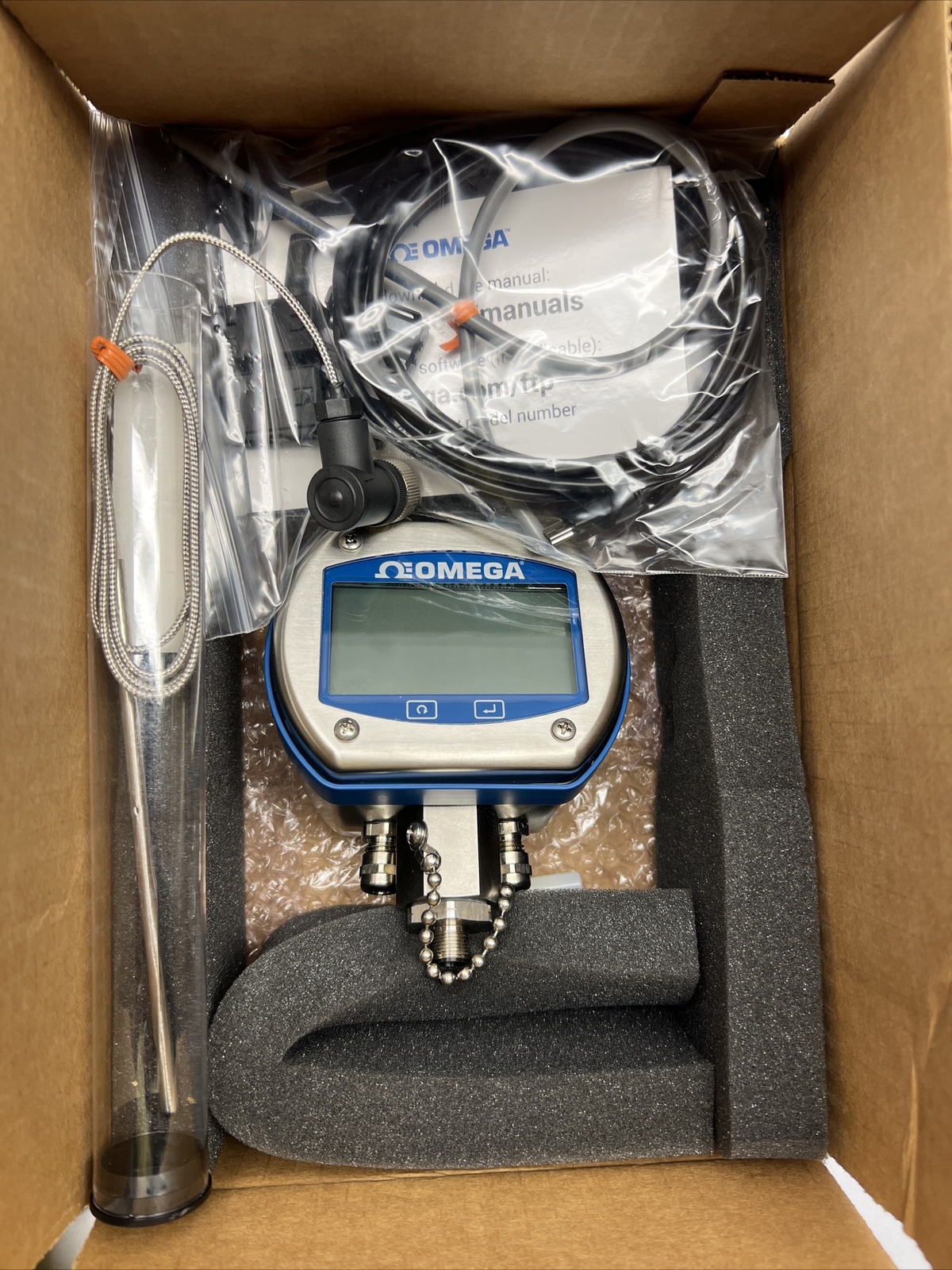 Omega Digital RTD Thermometer with NEMA 4X Enclosure DTG-RTD100-M12-M
