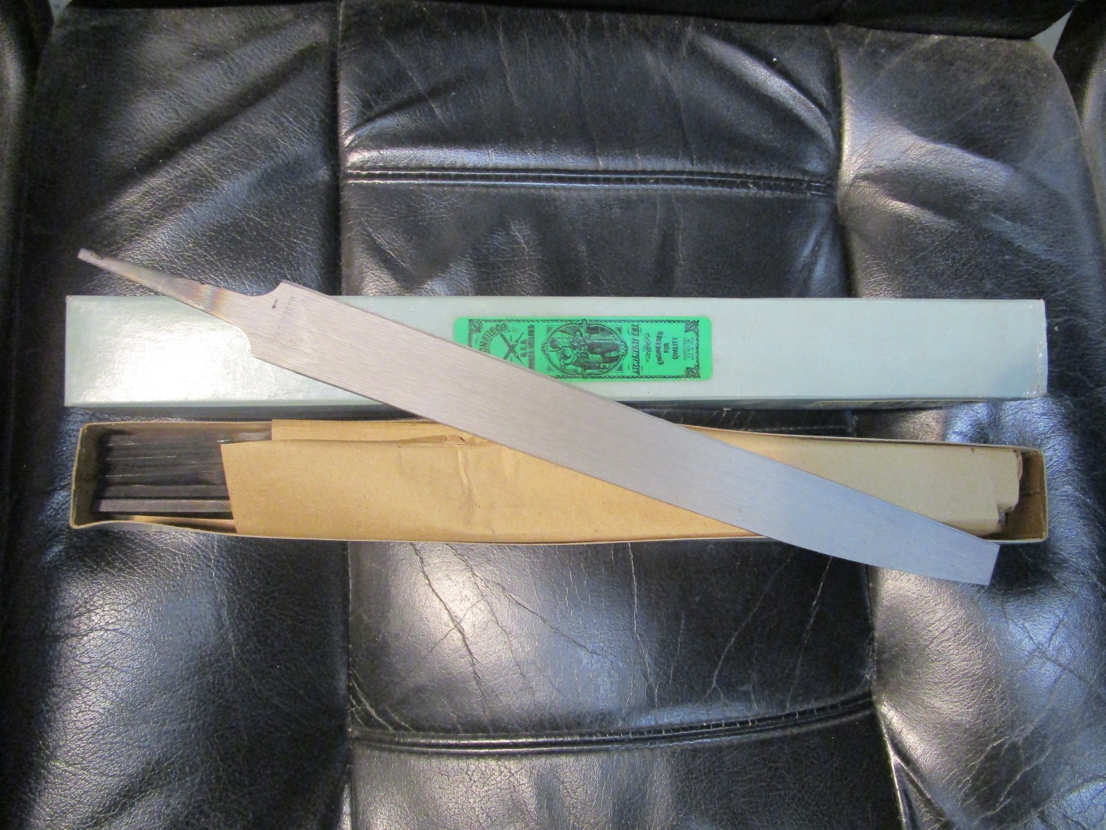 6 Nicholson 07090 12" Knife Cut Back Files USA Cut Back Knife Edge Smooth Sides