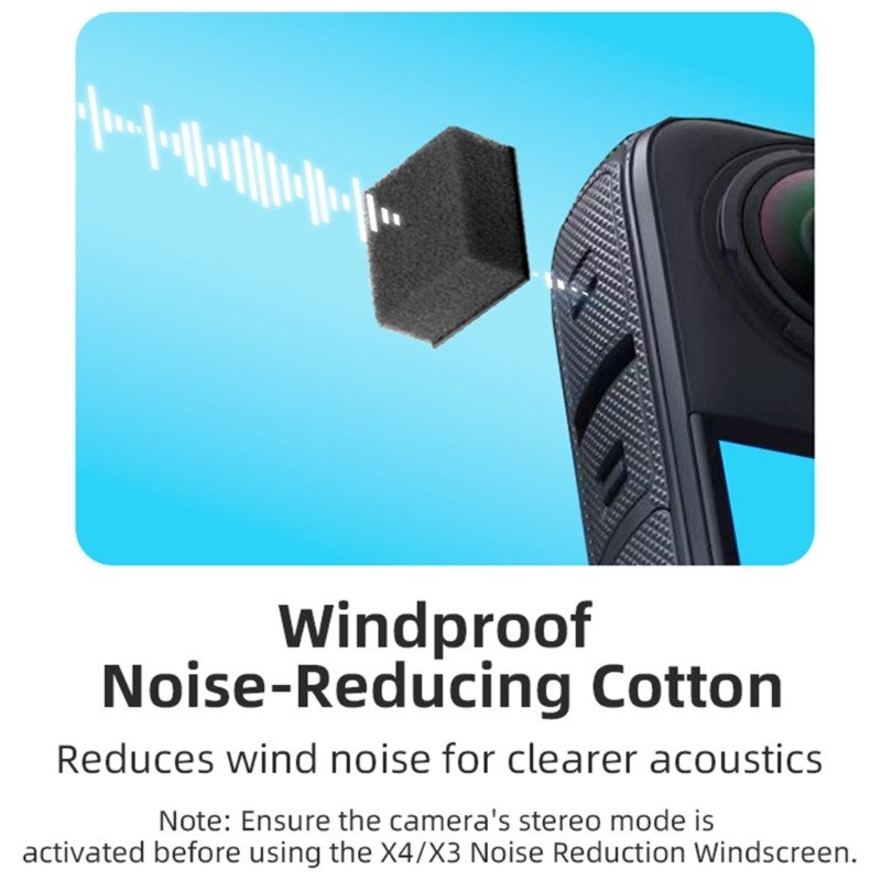 Windproof Sponge Camera Mic Windscreen for X4 Clearly Sound Highly Performances