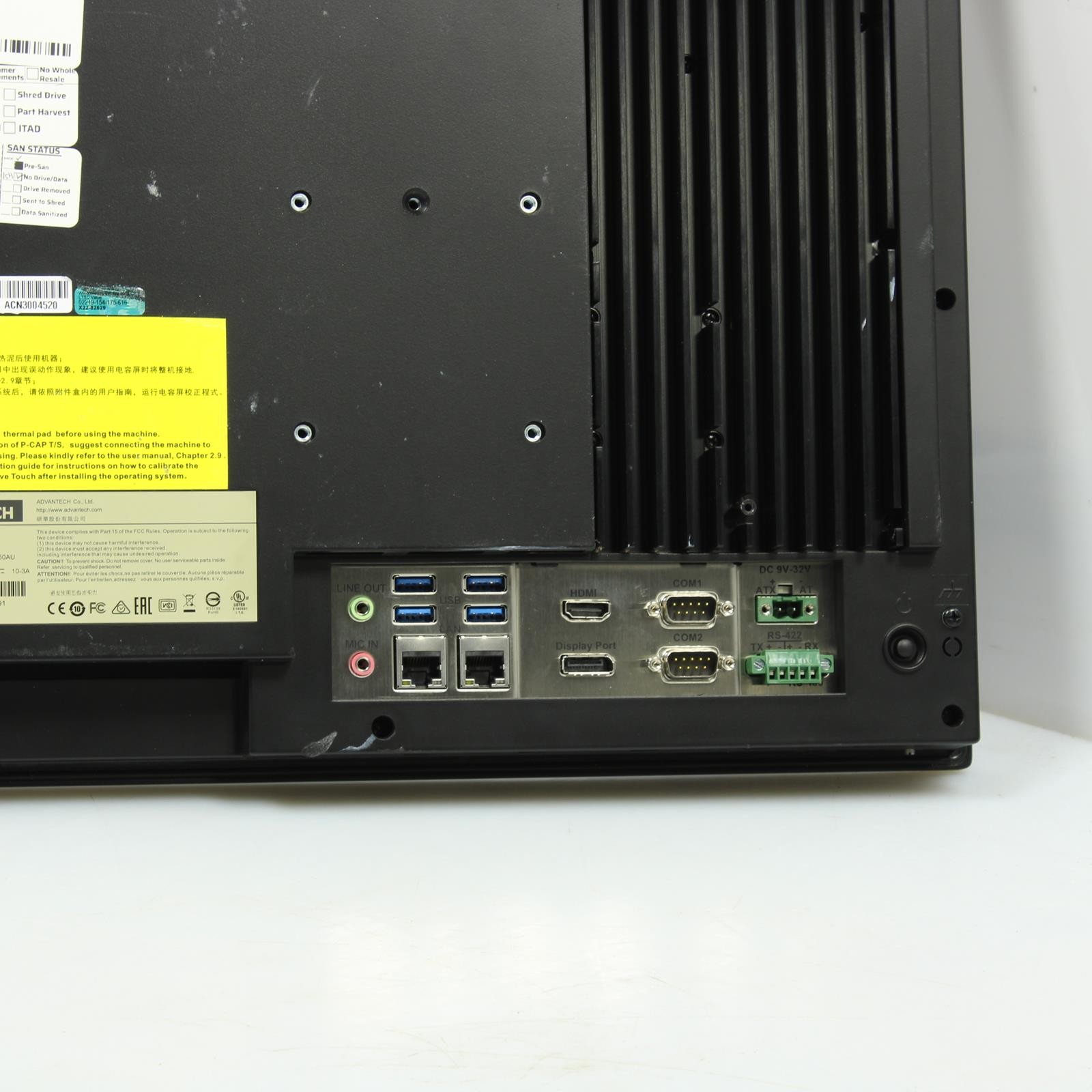 Advantech PPC-415-PB50AU 15" LCD Touchscreen 4x USB Ports