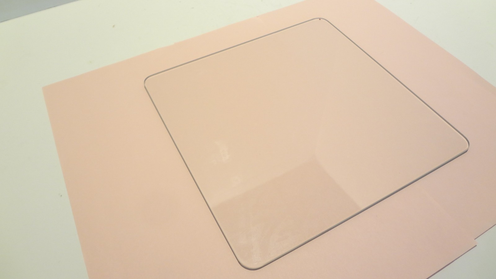 E. LEITZ  LEICA GLASS STAGE PLATE FOR LABORLUX HL 5.5" X 5.5" **NEW**
